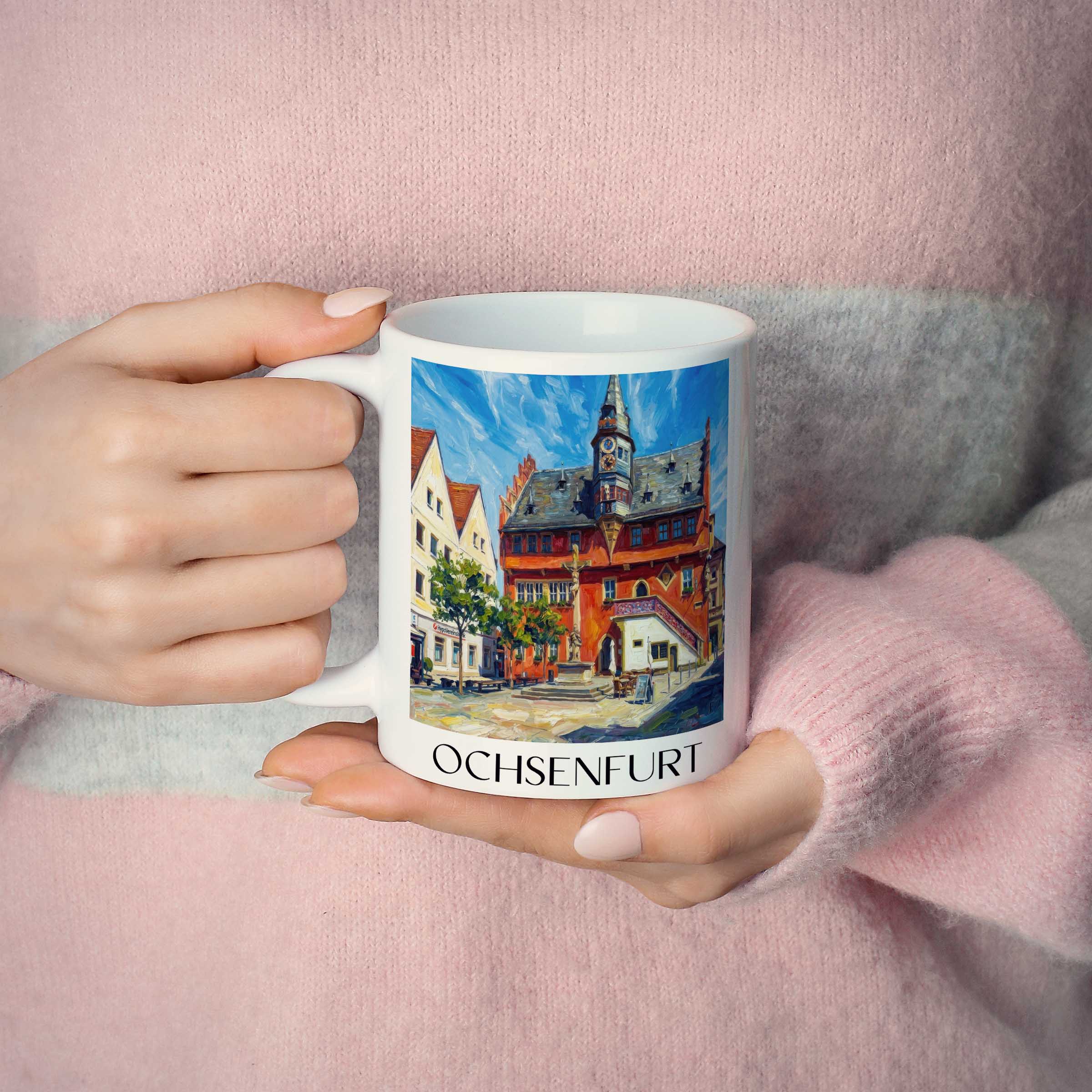 ochsenfurt-deutschland-kaffeebecher-oil-painting-oelgemaelde