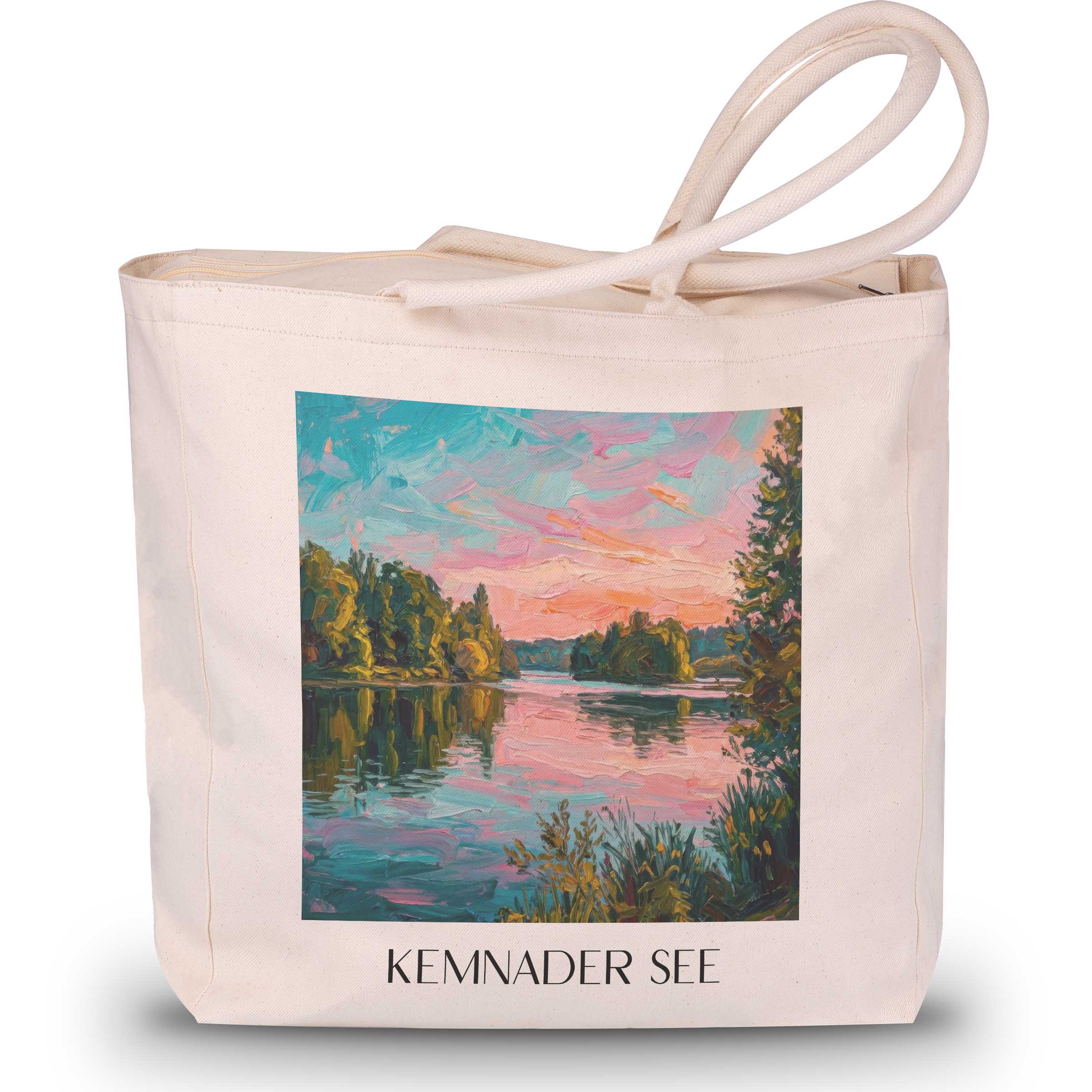 kemnader-see-bochum-deutschland-einkaufstasche-oil-painting-oelgemaelde