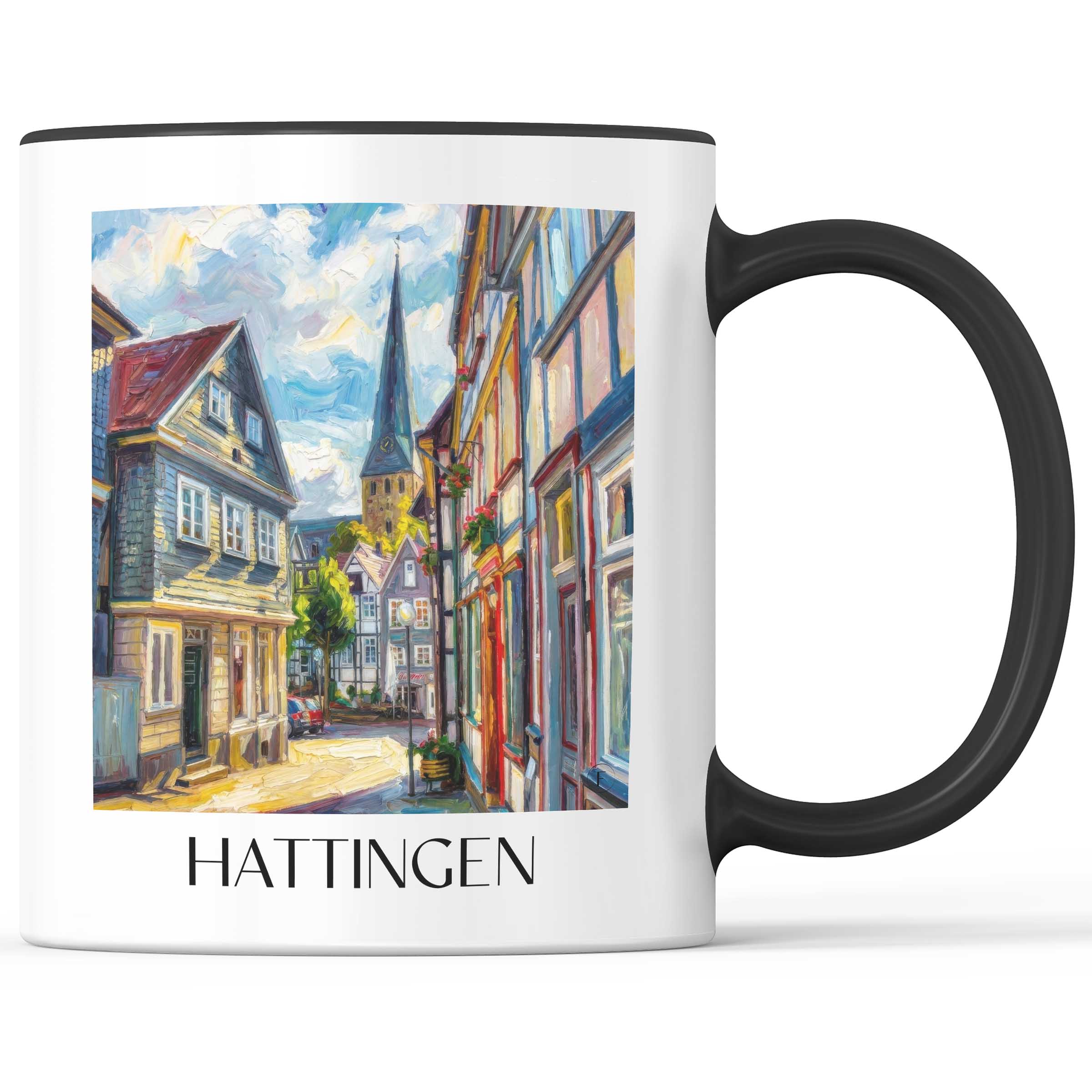hattingen-deutschland-kaffeebecher-oil-painting-oelgemaelde
