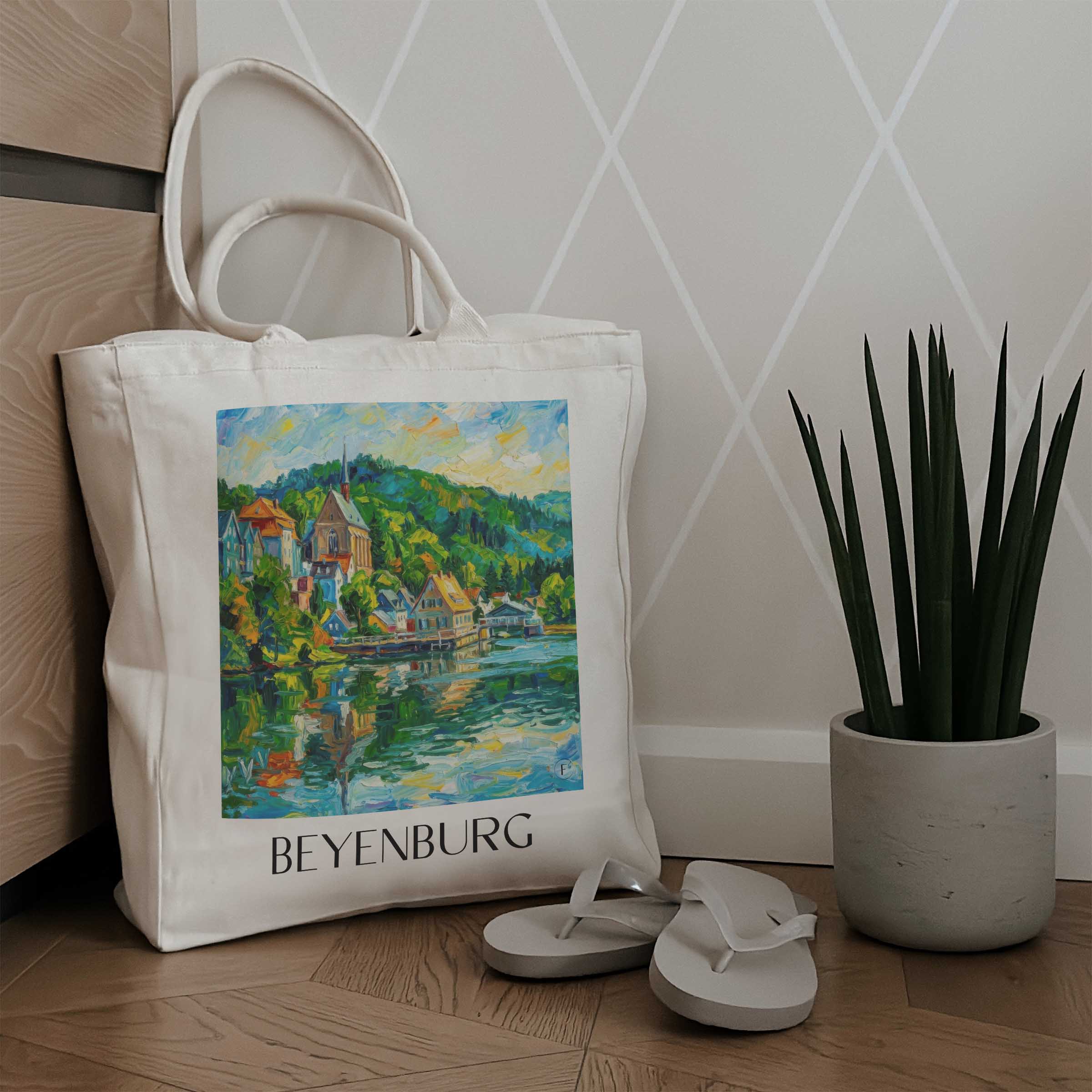 beyenburg-wuppertal-deutschland-einkaufstasche-oil-painting-oelgemaelde