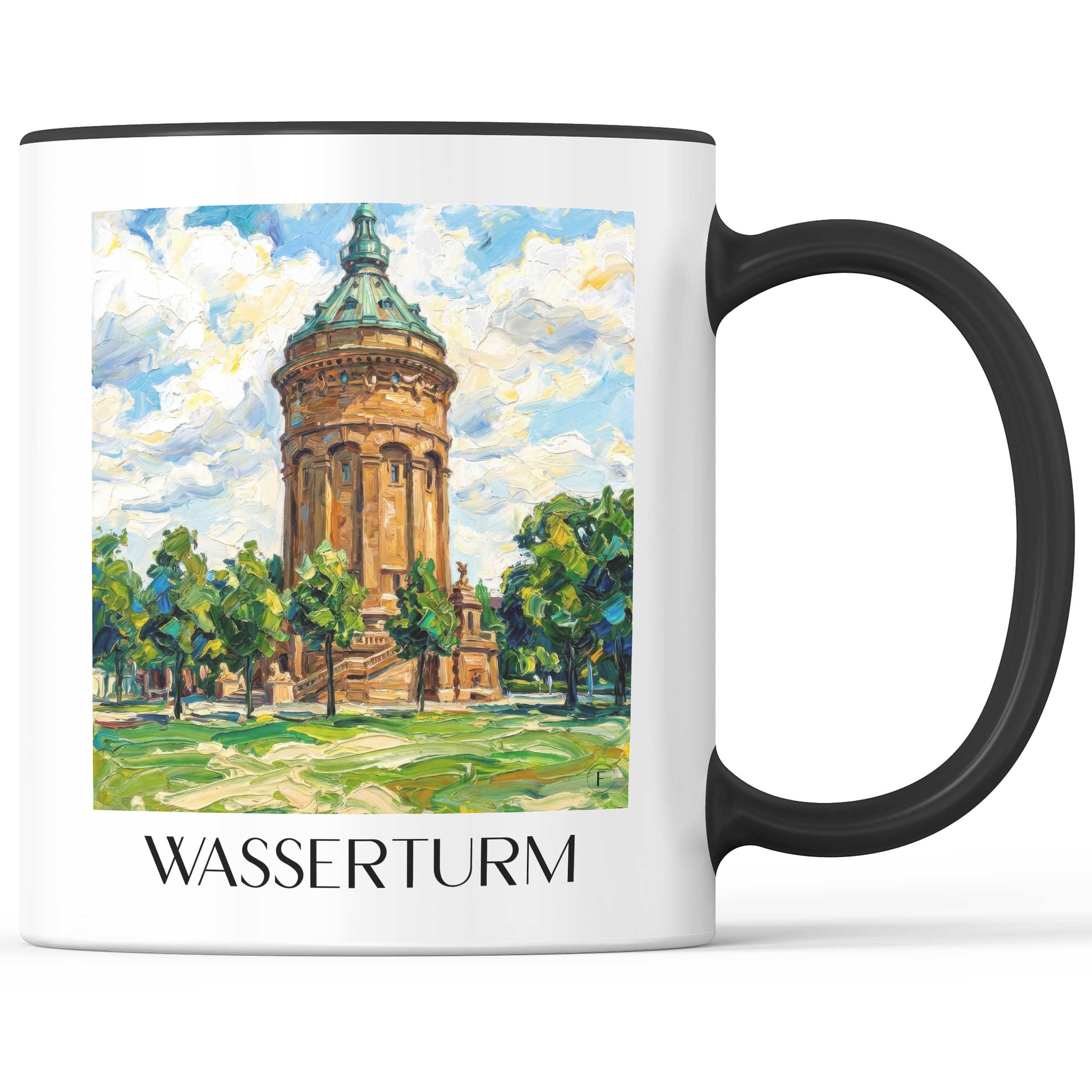 wasserturm-mannheim-deutschland-kaffeebecher-oil-painting-oelgemaelde