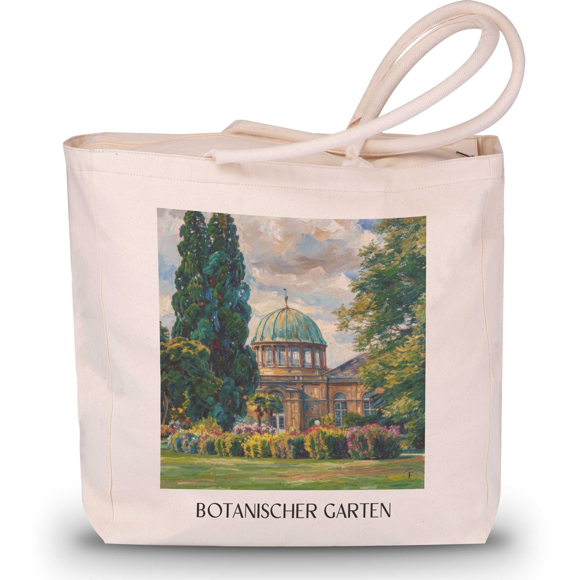 botanischer-garten-karlsruhe-deutschland-einkaufstasche-oil-painting-oelgemaelde