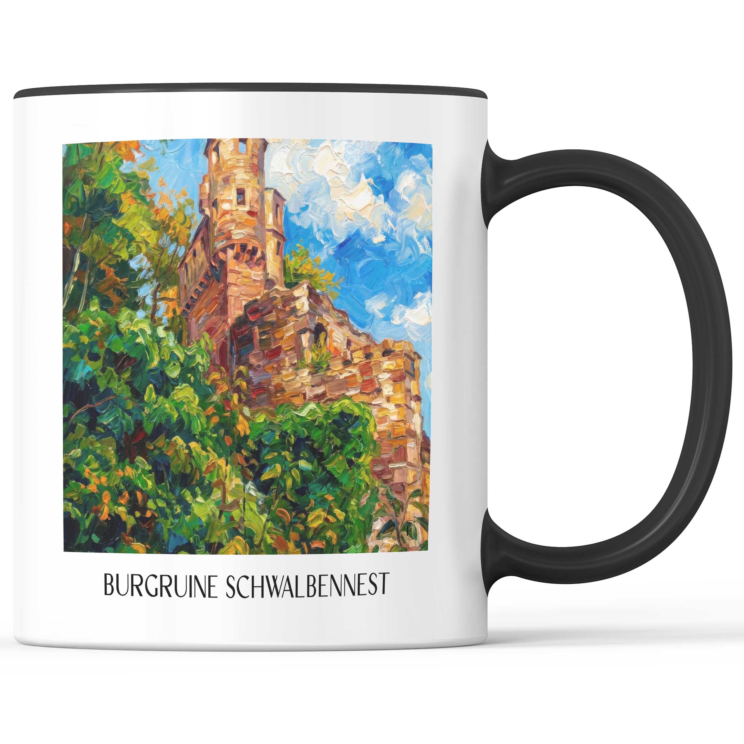 burgruine-schwalbennest-neckarsteinnach-deutschland-kaffeebecher-oil-painting-oelgemaelde
