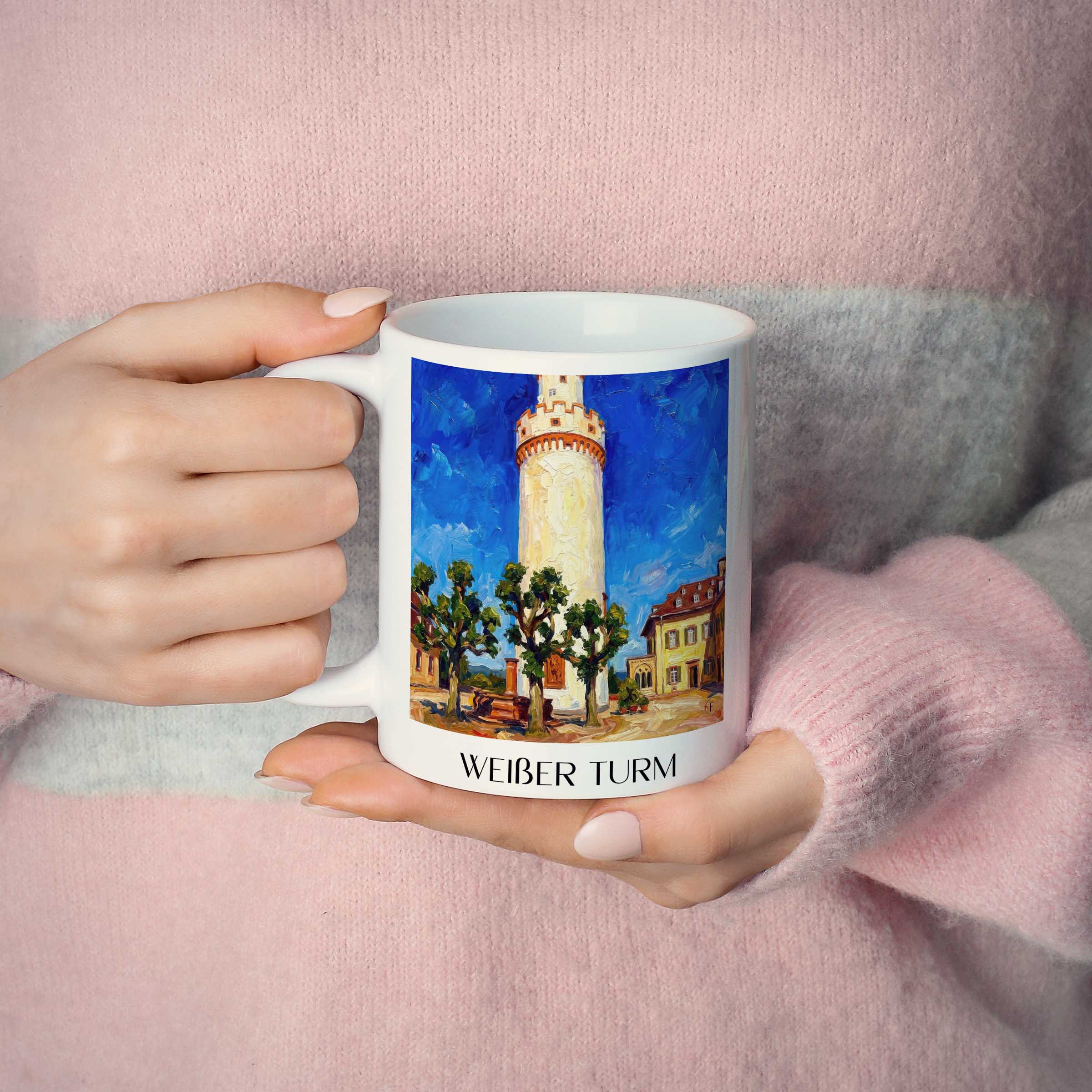 weißer-turm-bad-homburg-deutschland-kaffeebecher-oil-painting-oelgemaelde