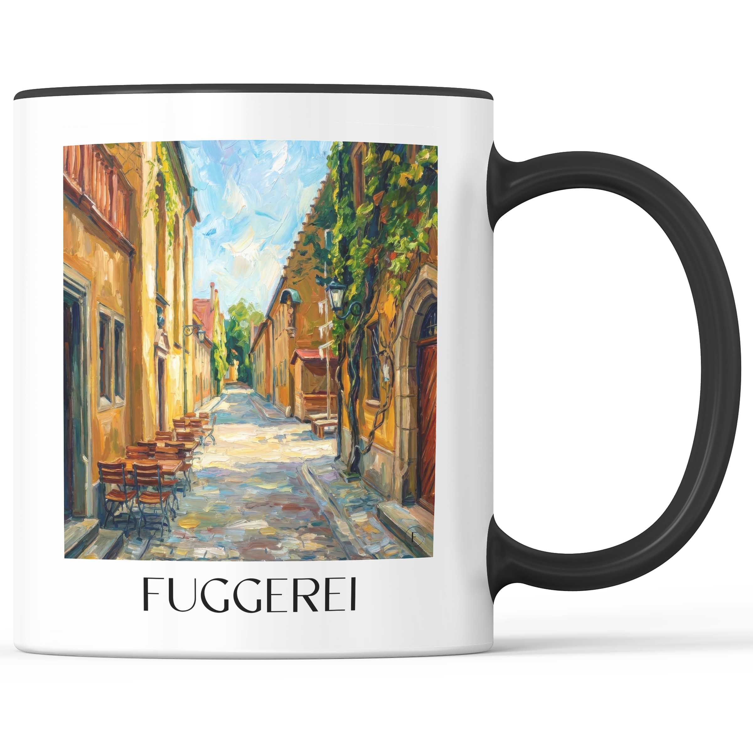 fuggerei-augsburg-deutschland-kaffeebecher-oil-painting-oelgemaelde