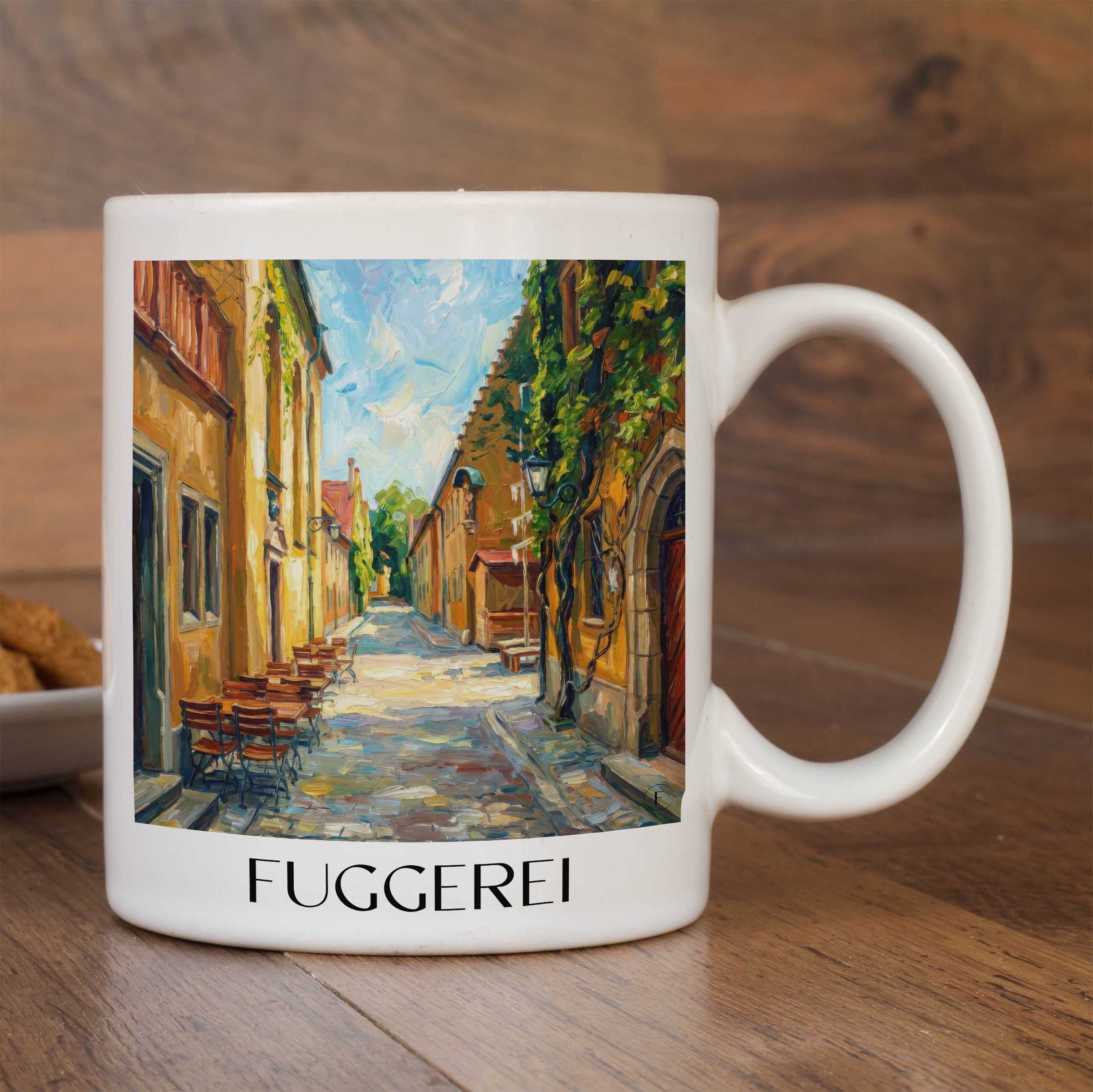 fuggerei-augsburg-deutschland-kaffeebecher-oil-painting-oelgemaelde