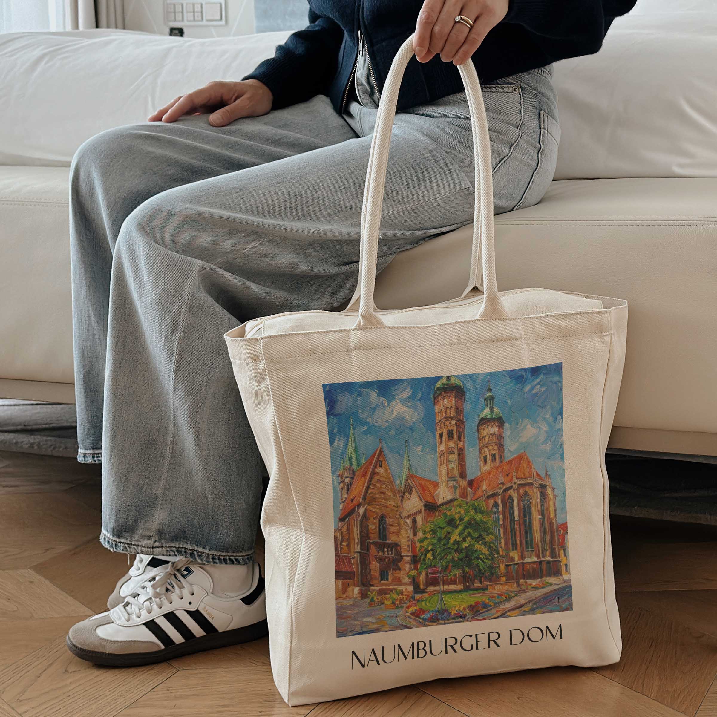 naumburger-dom--saale-deutschland-einkaufstasche-oil-painting-oelgemaelde