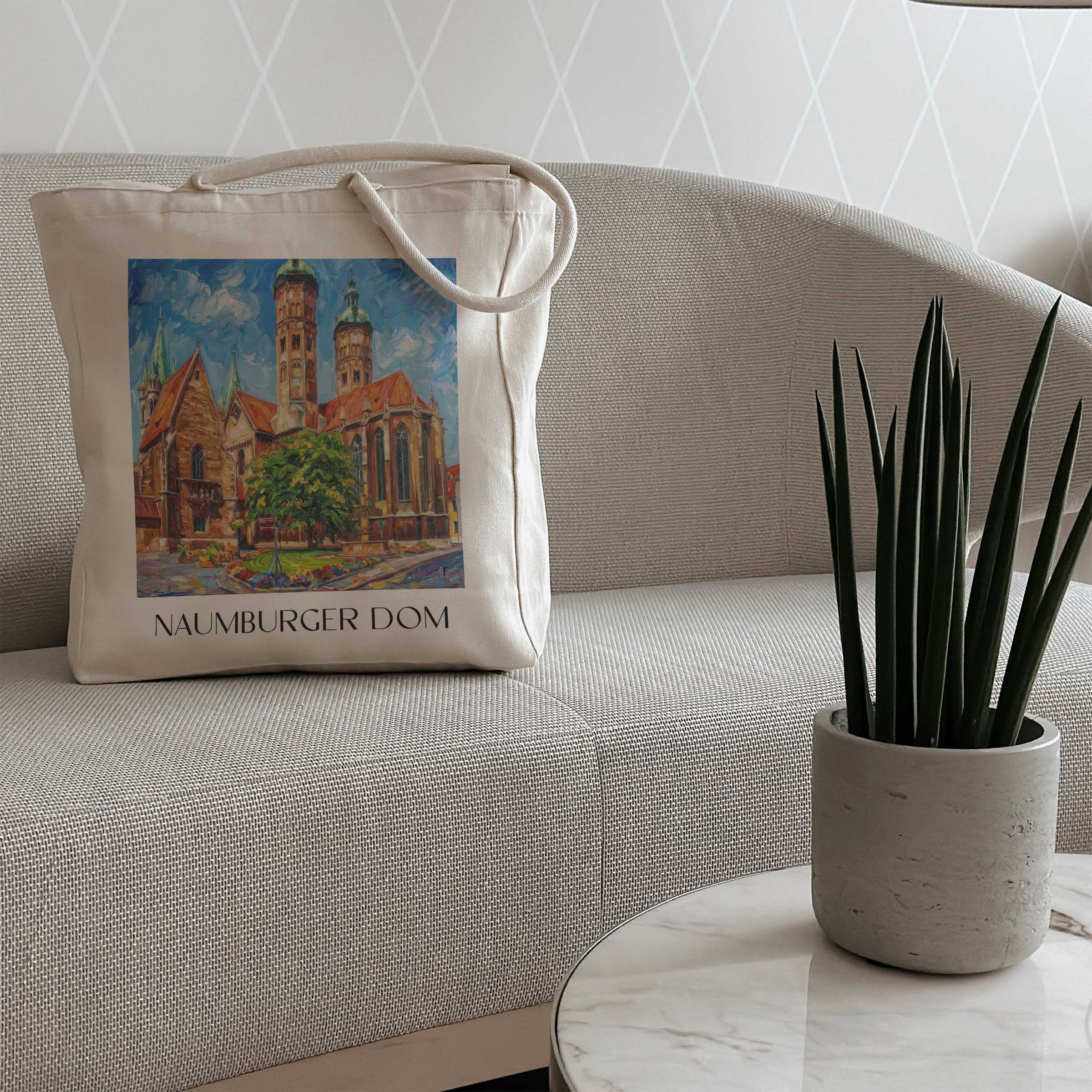naumburger-dom--saale-deutschland-einkaufstasche-oil-painting-oelgemaelde