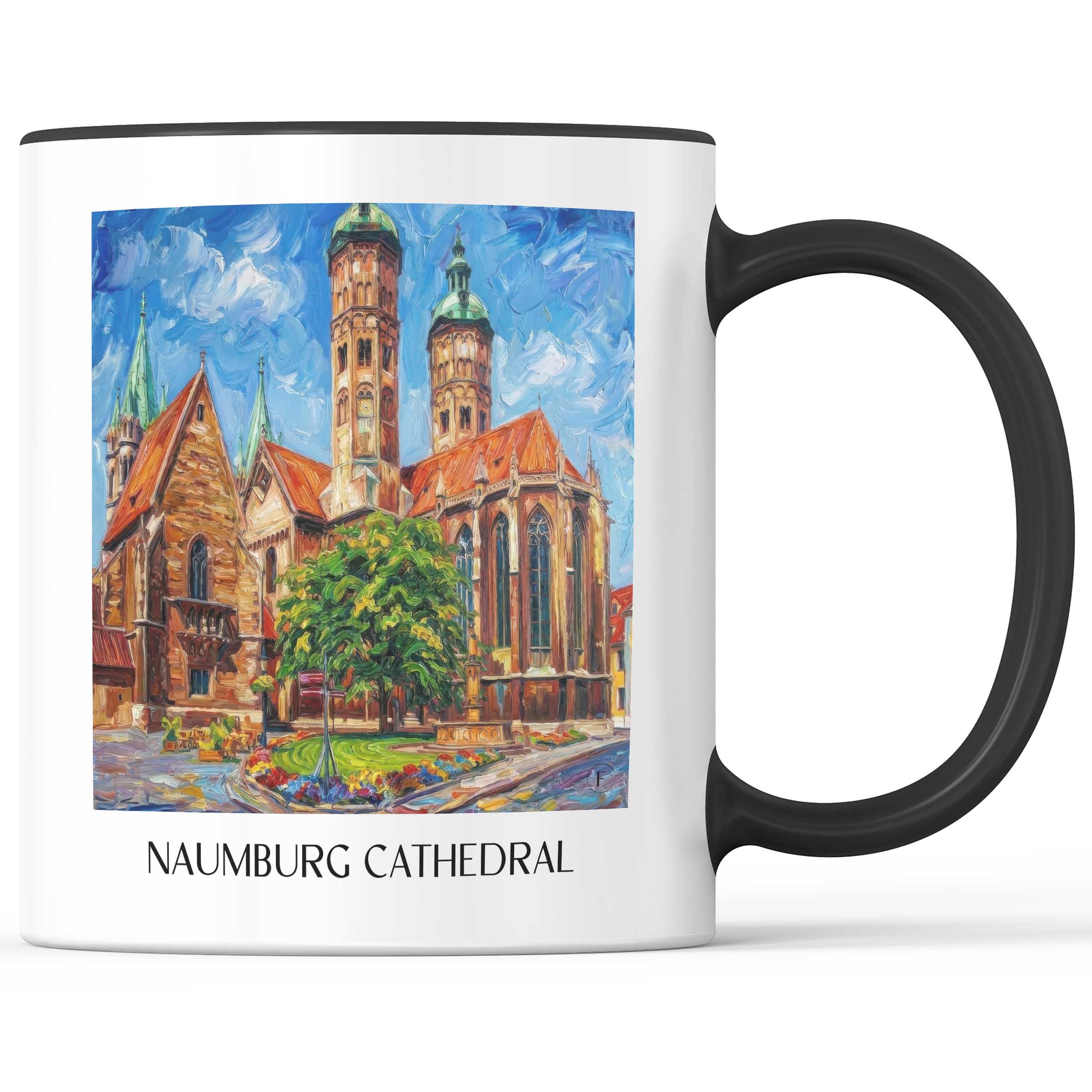 Naumburger Dom Kaffeebecher - Saale - Deutschland Becher - Kaffeetasse im Ölgemälde Stil