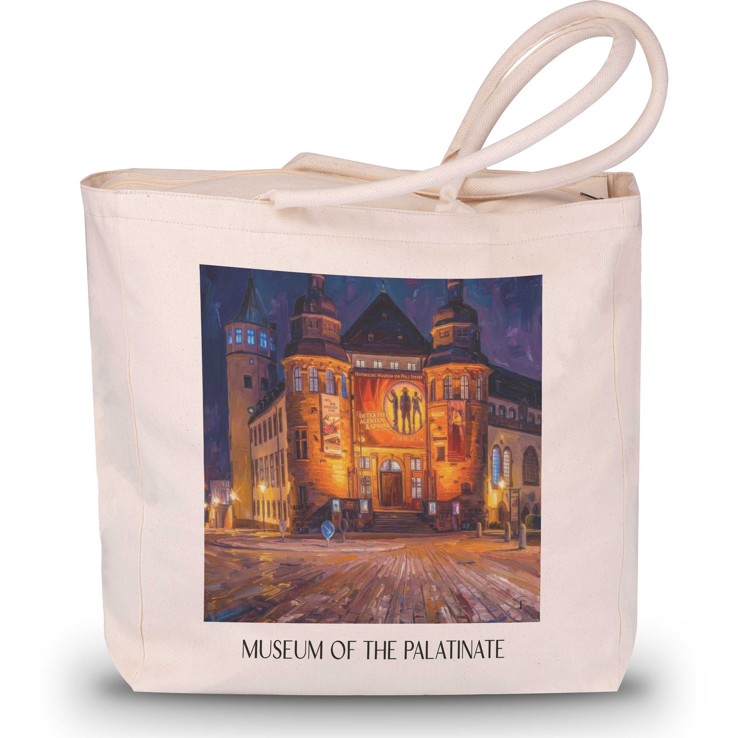 Museum der Pfalz Shopping Tasche - Speyer - Deutschland Tote Bag - Einkaufstasche im Ölgemälde Stil