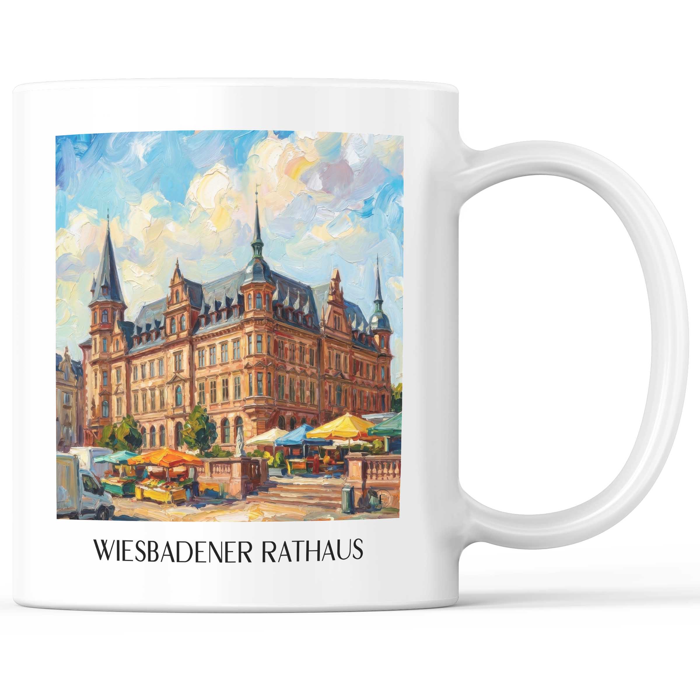rathaus-wiesbaden-deutschland-kaffeebecher-oil-painting-oelgemaelde