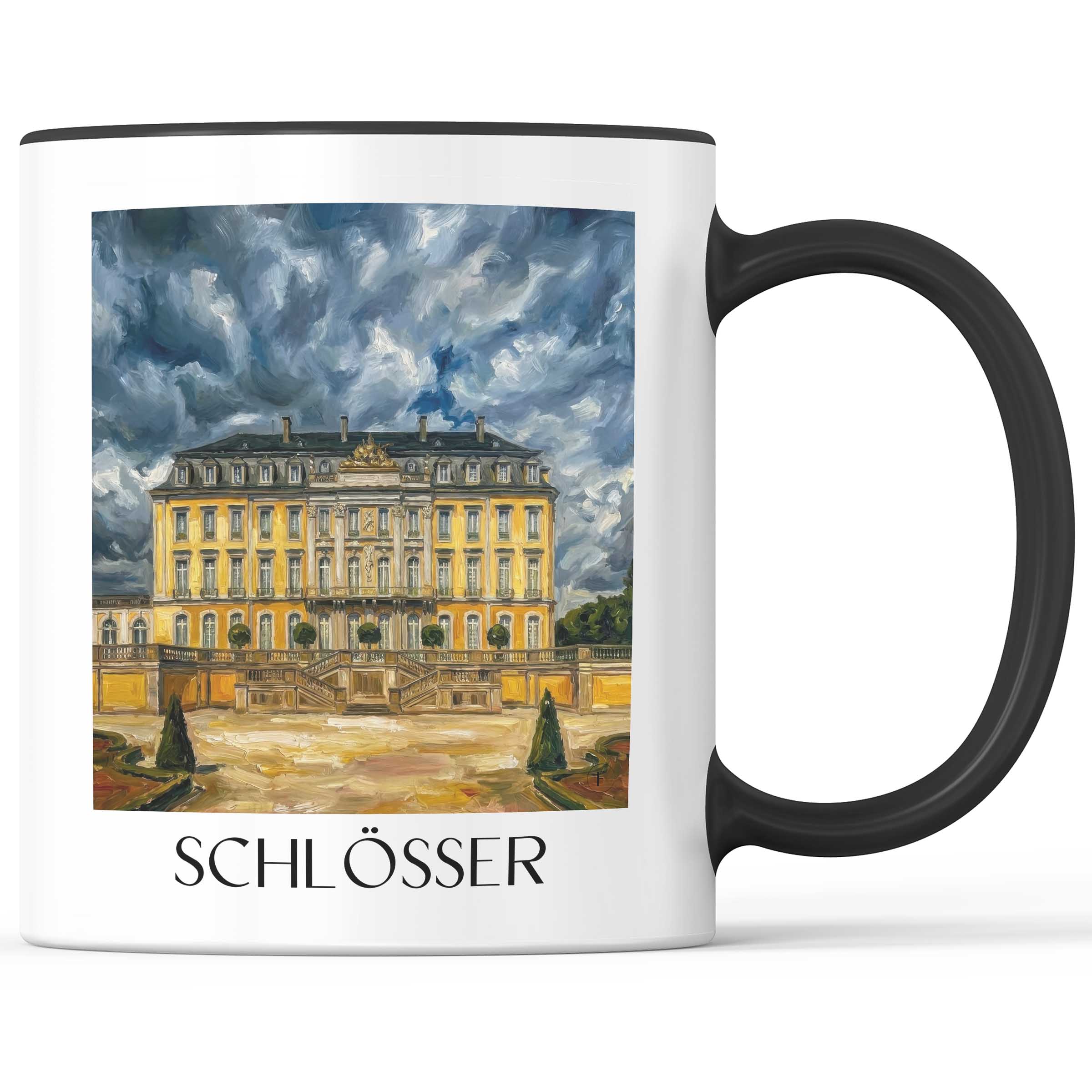 schlösser-brühl-deutschland-kaffeebecher-oil-painting-oelgemaelde