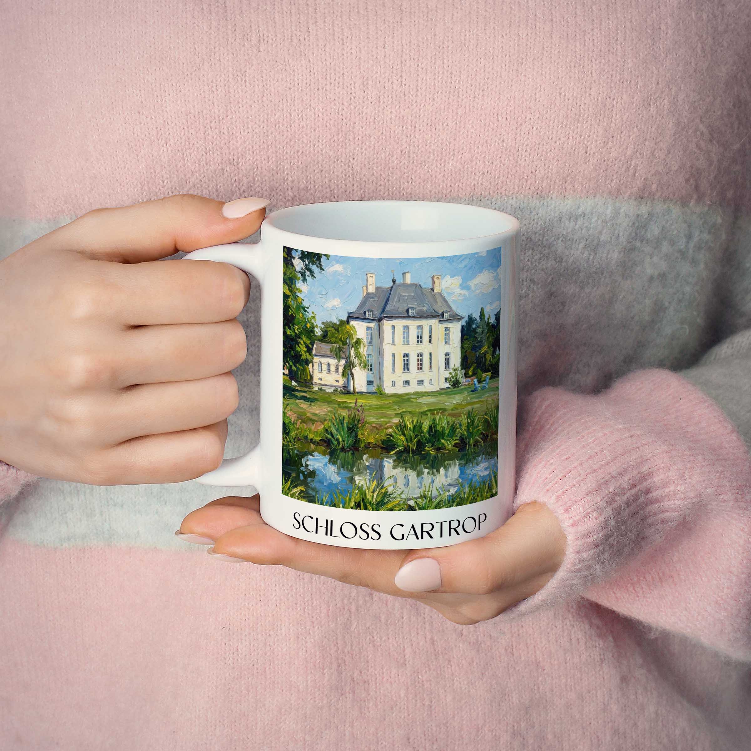 schloss-gartrop-niederrhein-deutschland-kaffeebecher-oil-painting-oelgemaelde