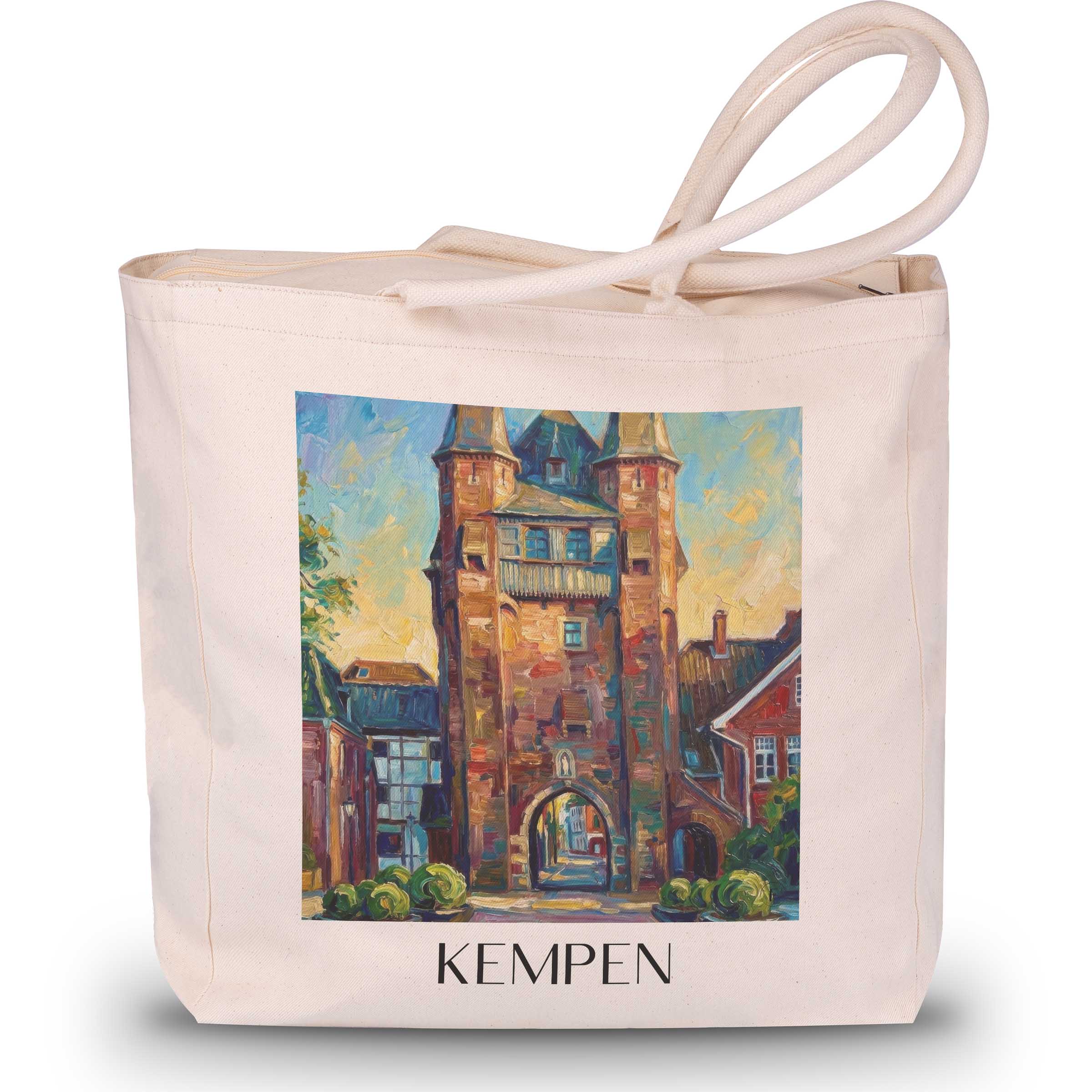 kempen-niederrhein-deutschland-einkaufstasche-oil-painting-oelgemaelde