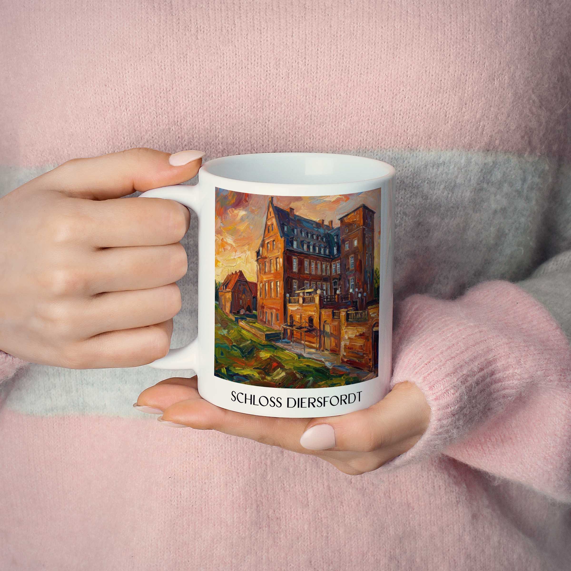 schloss-diersfordt-wesel-deutschland-kaffeebecher-oil-painting-oelgemaelde