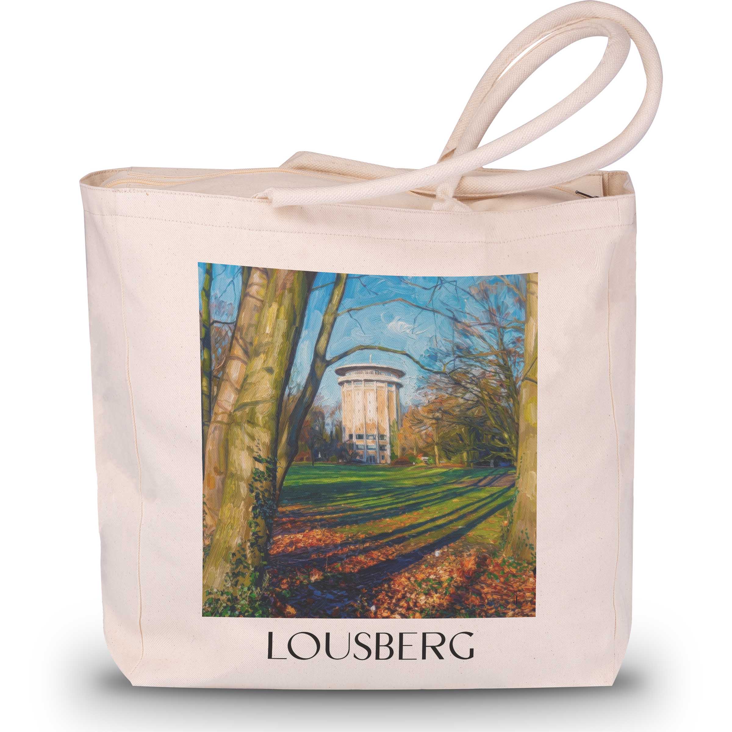 Lousberg Shopping Tasche - Aachen - Deutschland Tote Bag - Einkaufstasche im Ölgemälde Stil
