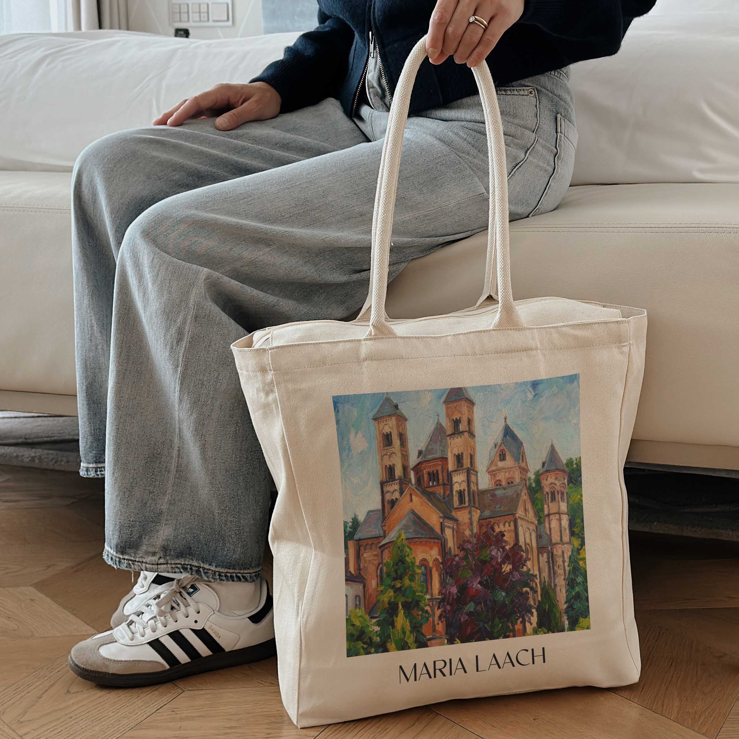 maria-laach-eifel-deutschland-einkaufstasche-oil-painting-oelgemaelde