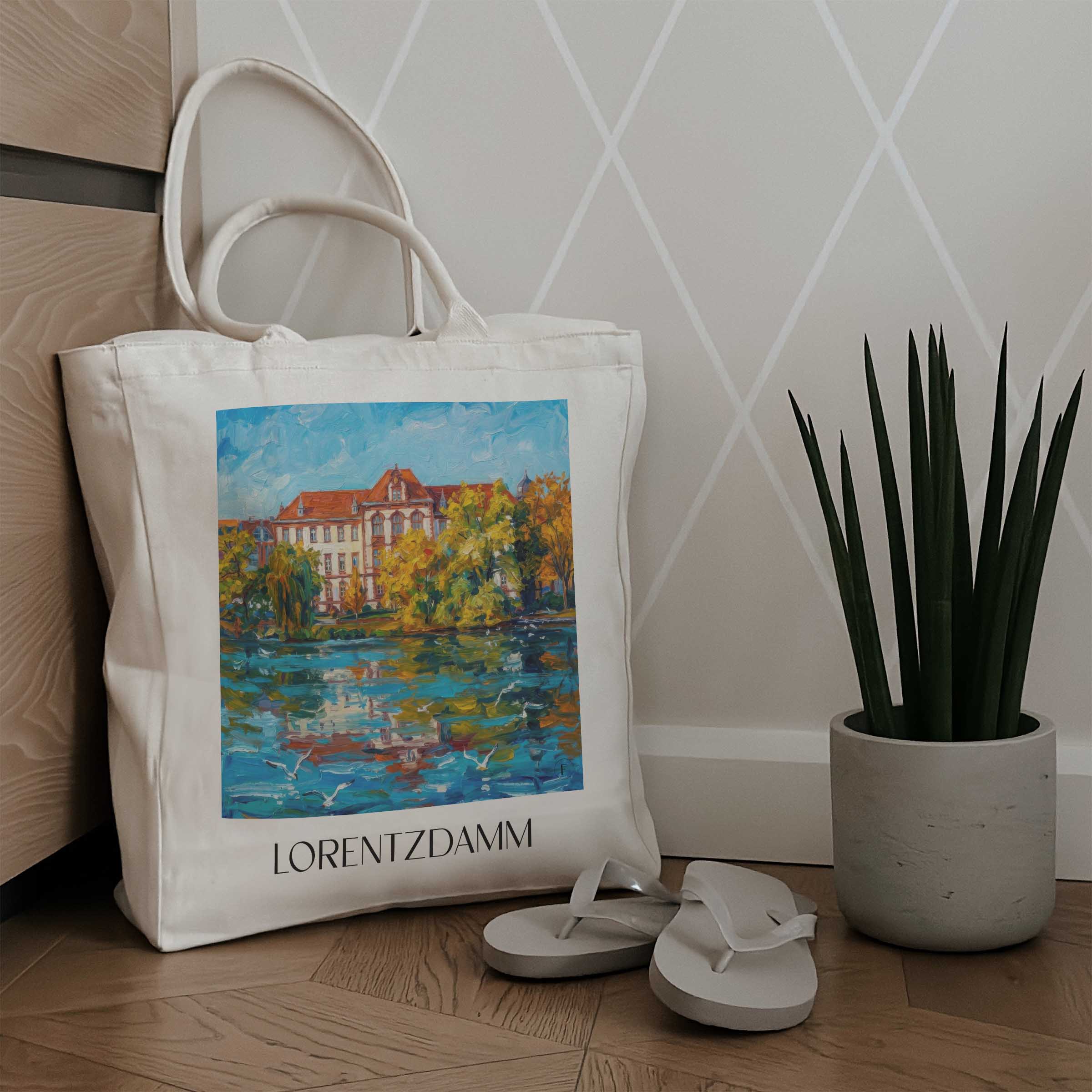 lorentzdamm-kiel-deutschland-einkaufstasche-oil-painting-oelgemaelde