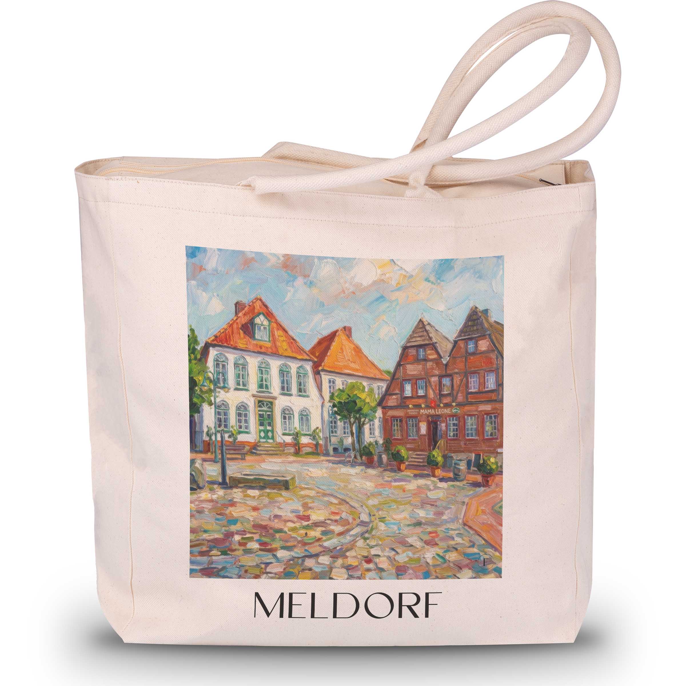 meldorf-schleswig-holstein-deutschland-einkaufstasche-oil-painting-oelgemaelde