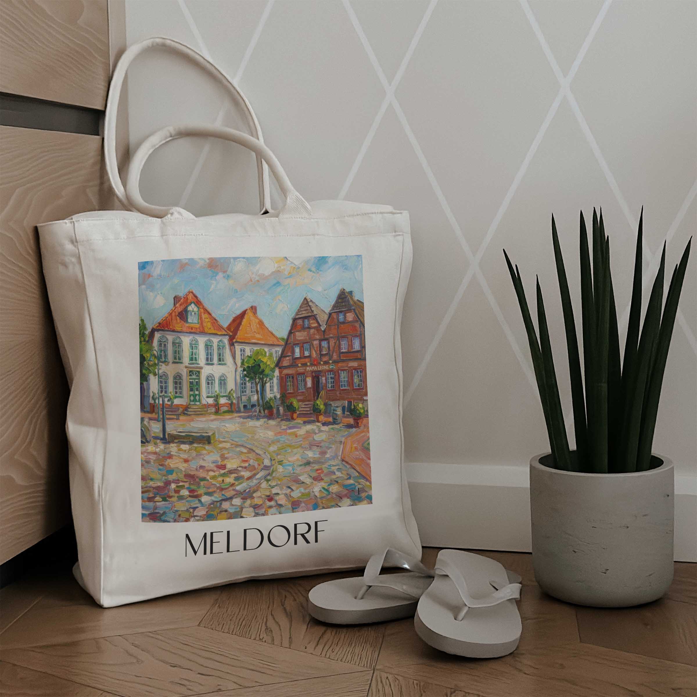 meldorf-schleswig-holstein-deutschland-einkaufstasche-oil-painting-oelgemaelde