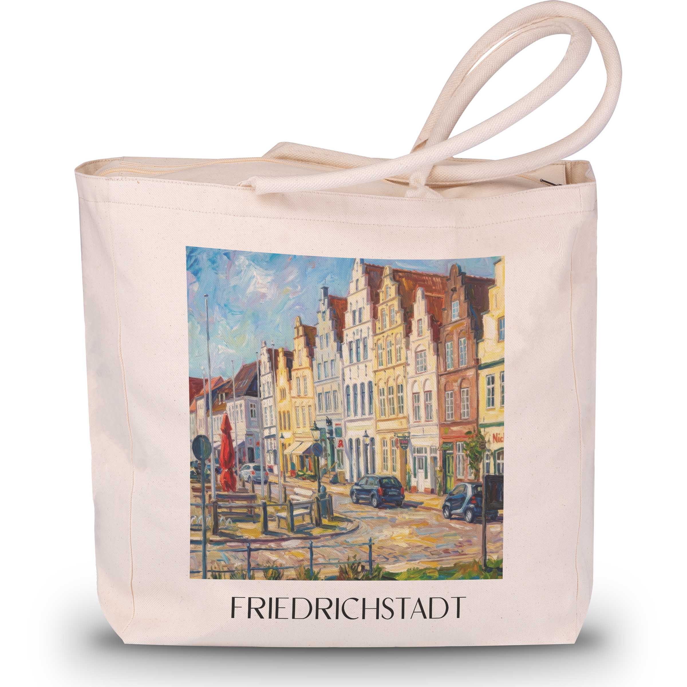 friedrichstadt-schleswig-deutschland-einkaufstasche-oil-painting-oelgemaelde