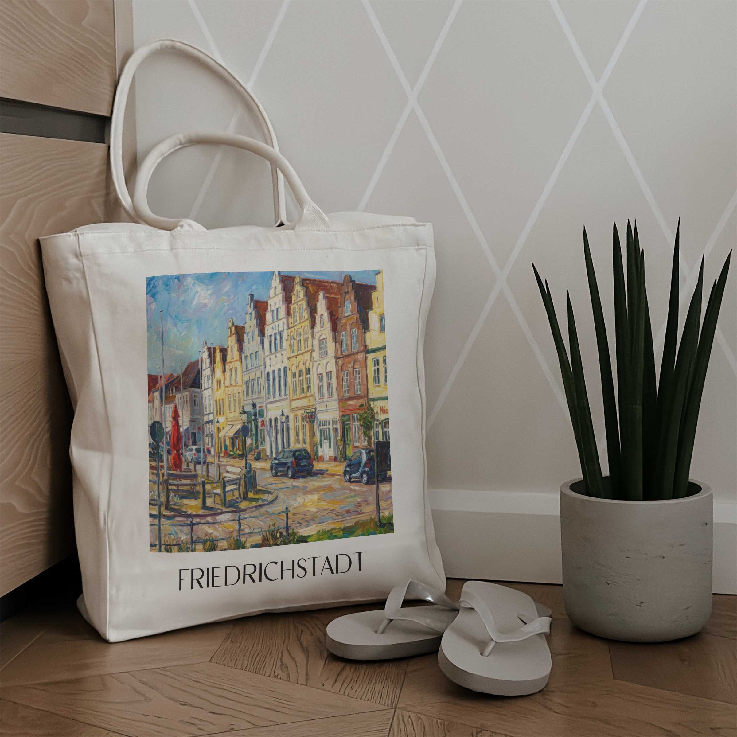 friedrichstadt-schleswig-deutschland-einkaufstasche-oil-painting-oelgemaelde