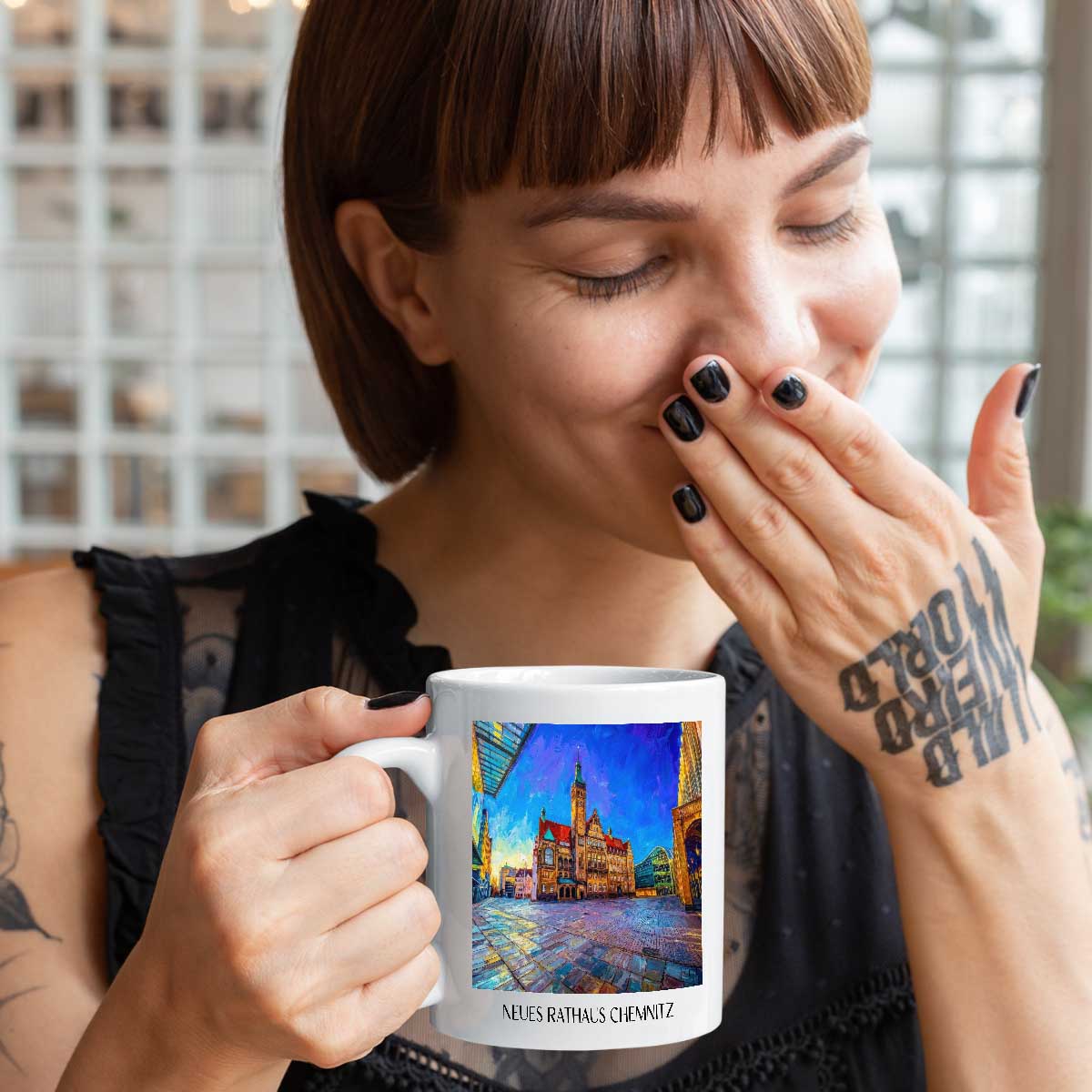 neues-rathaus-chemnitz-deutschland-kaffeebecher-oil-painting-oelgemaelde