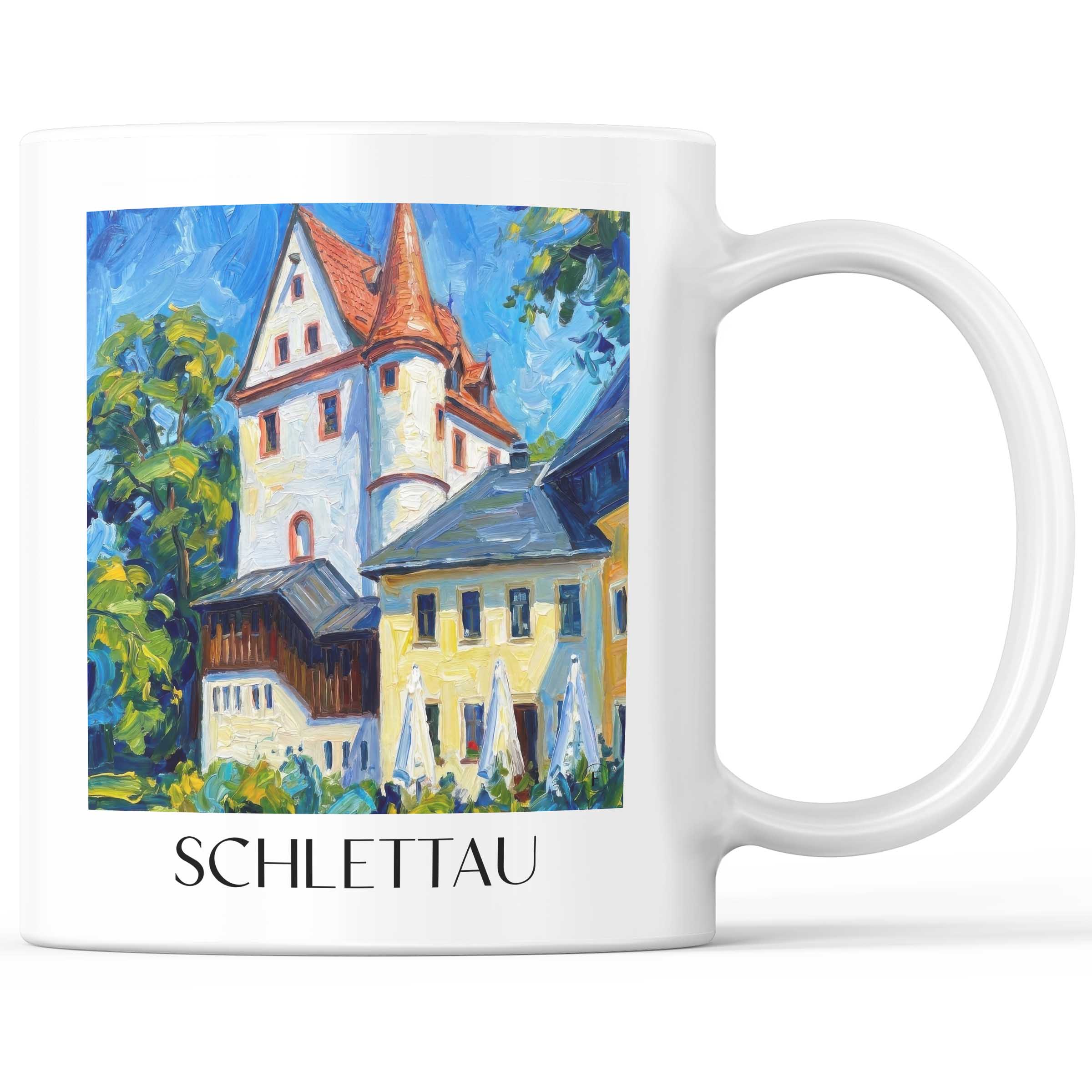 schlettau-erzgebirge-deutschland-kaffeebecher-oil-painting-oelgemaelde