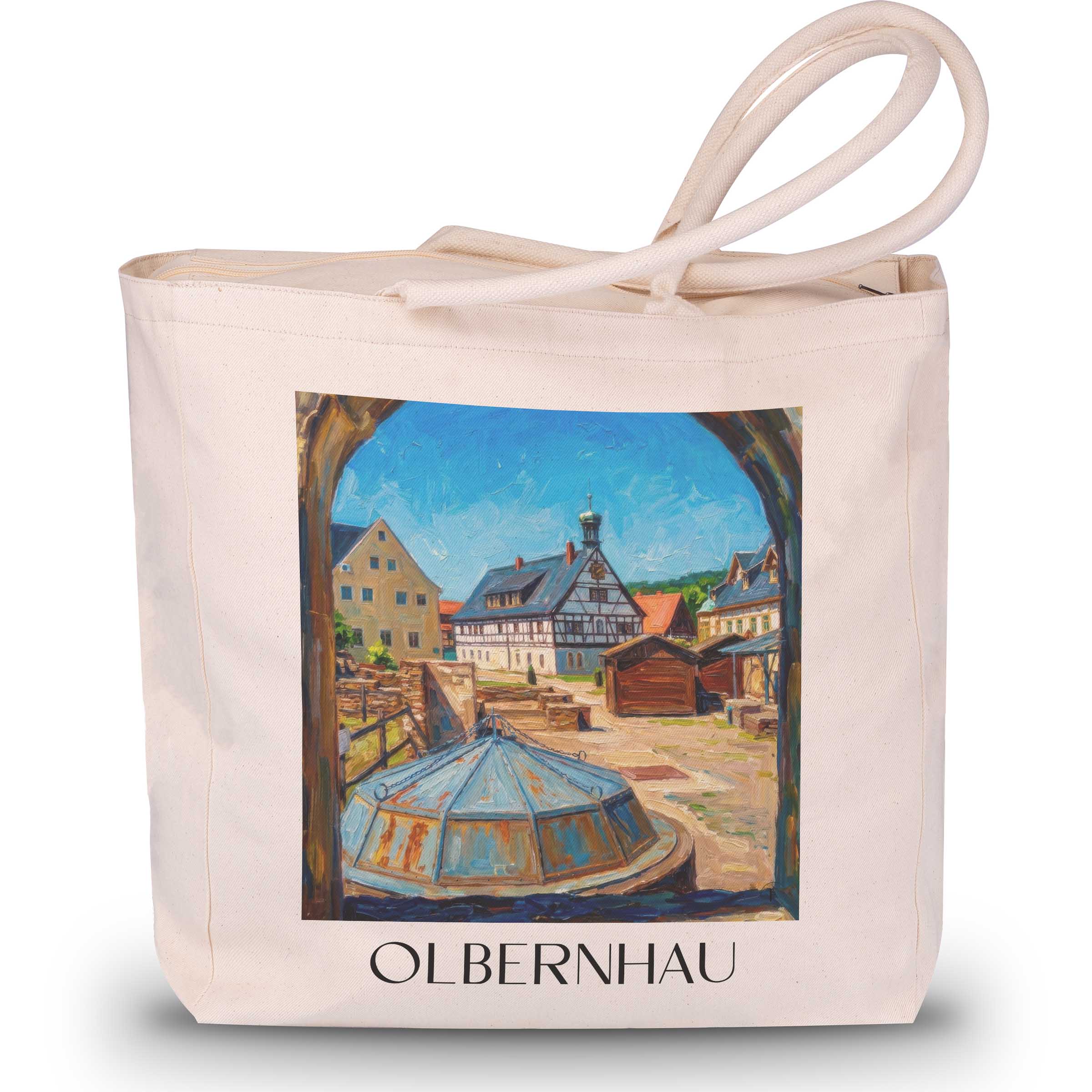 olbernhau-erzgebirge-deutschland-einkaufstasche-oil-painting-oelgemaelde