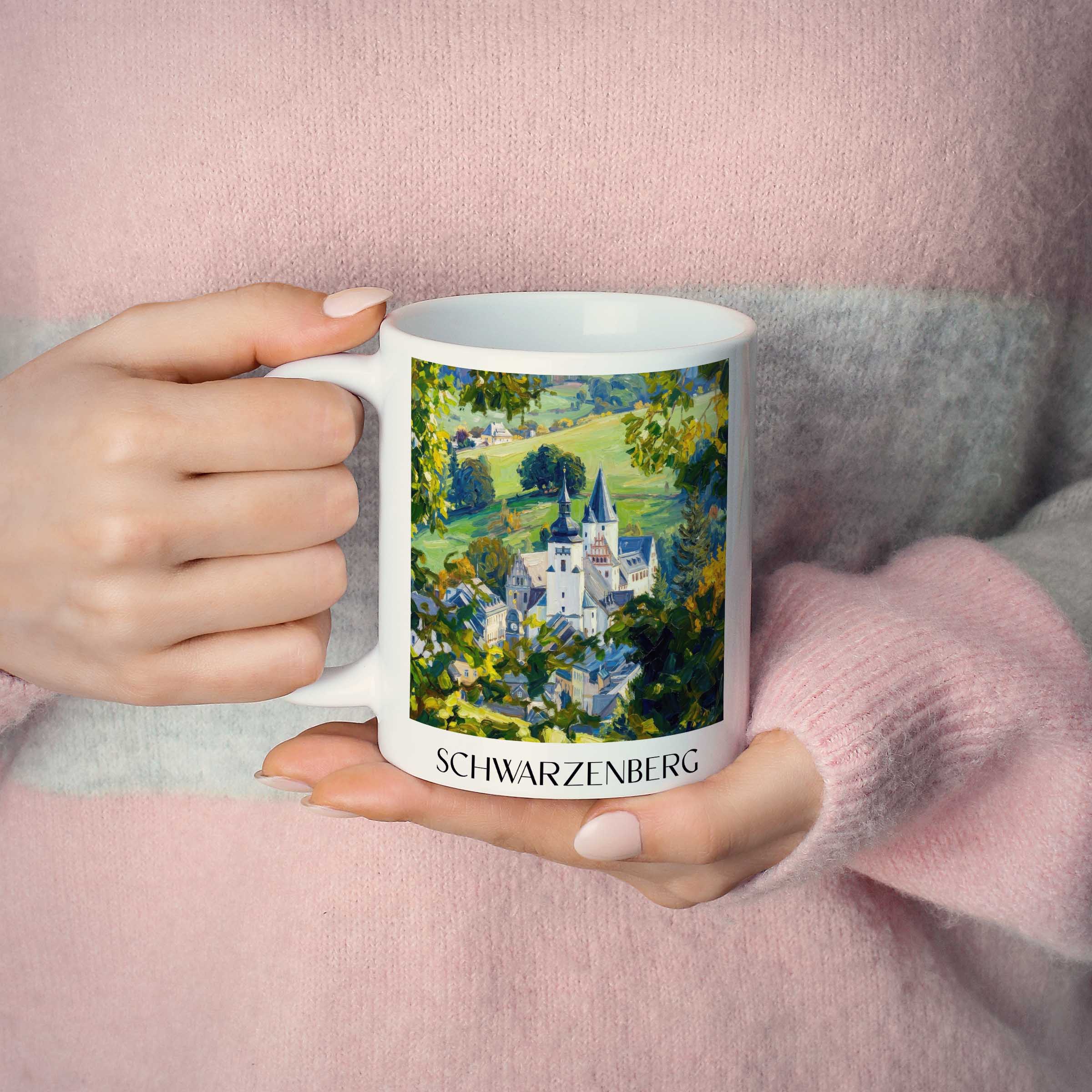schwarzenberg-erzgebirge-deutschland-kaffeebecher-oil-painting-oelgemaelde