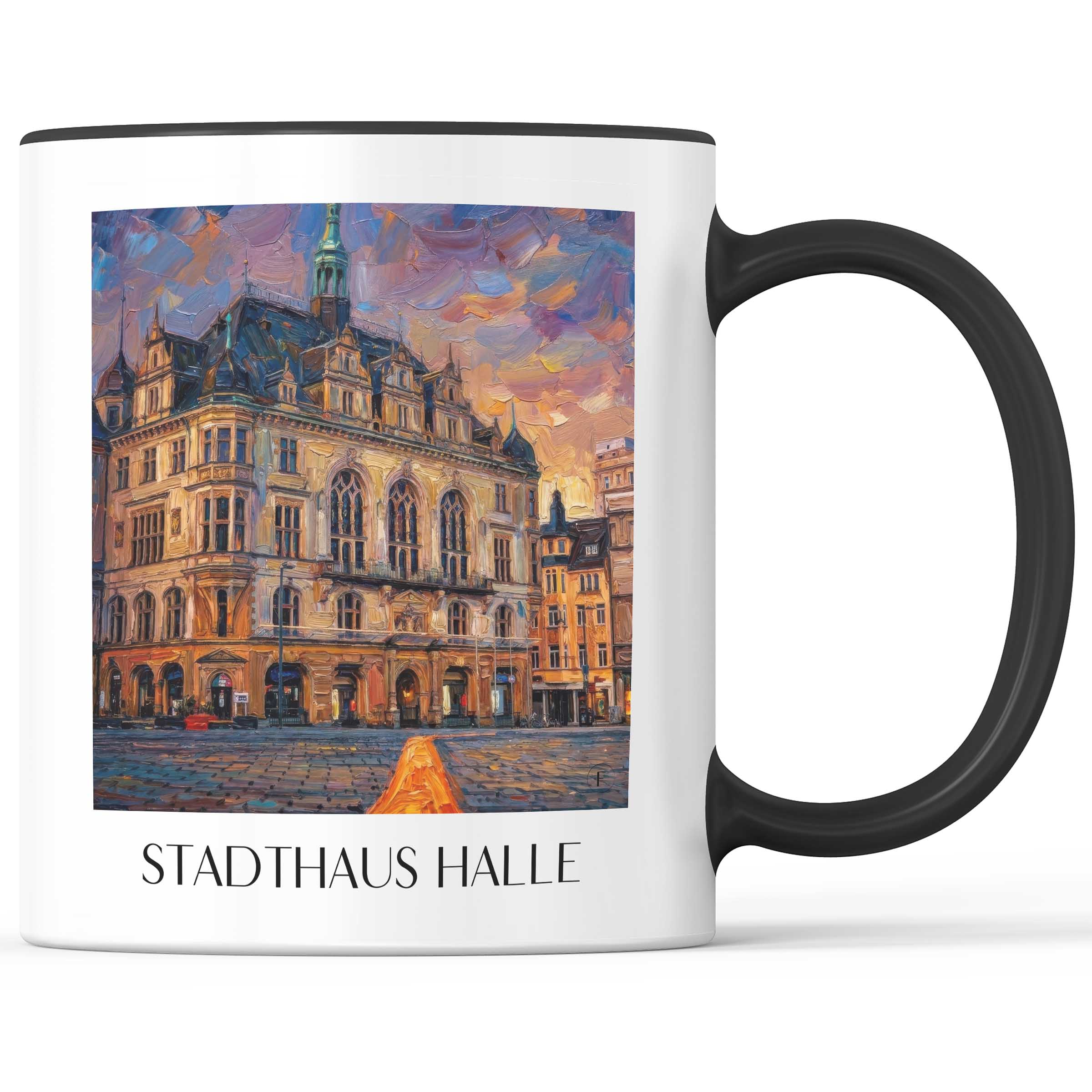 stadthaus-halle-deutschland-kaffeebecher-oil-painting-oelgemaelde