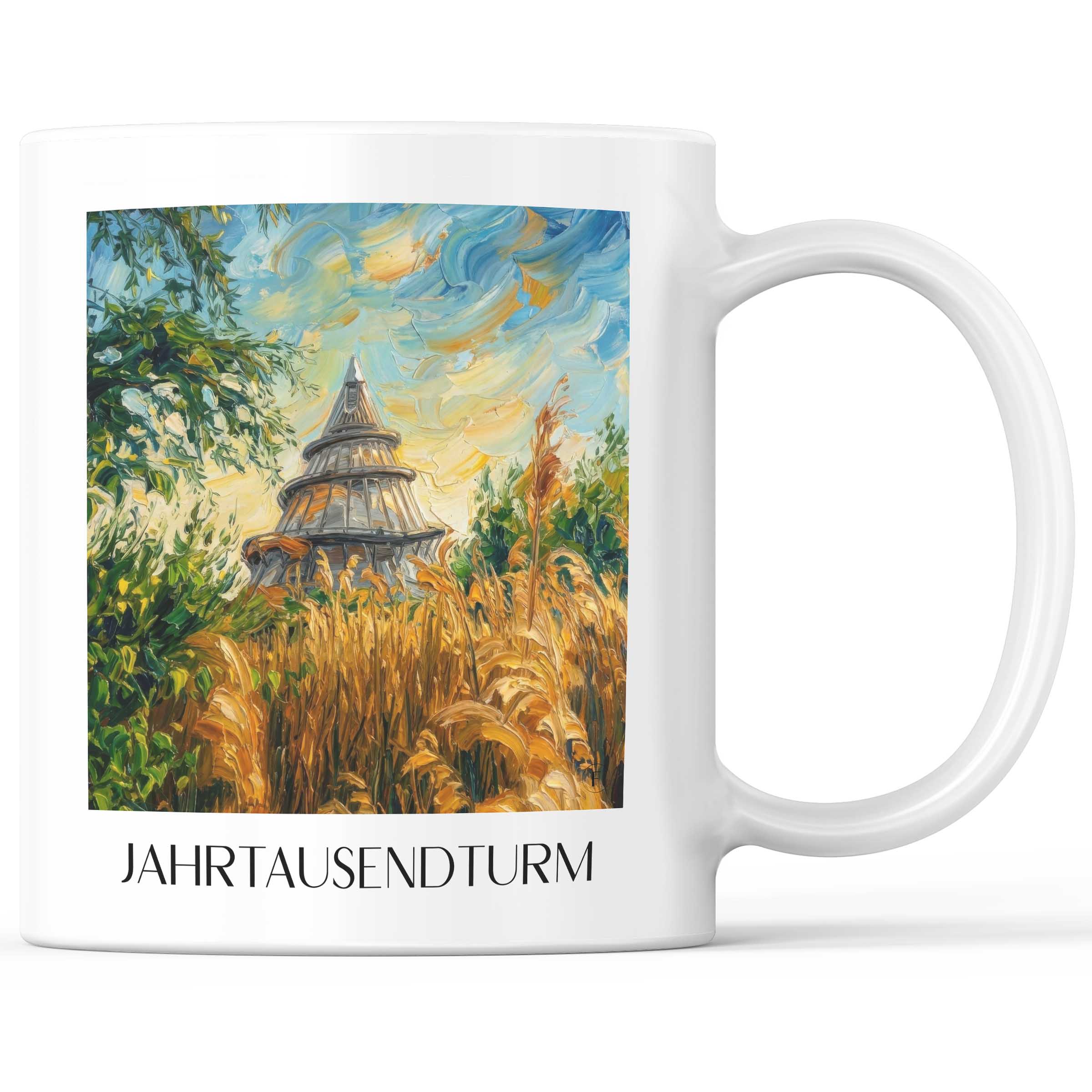 jahrtausendturm-magdeburg-deutschland-kaffeebecher-oil-painting-oelgemaelde