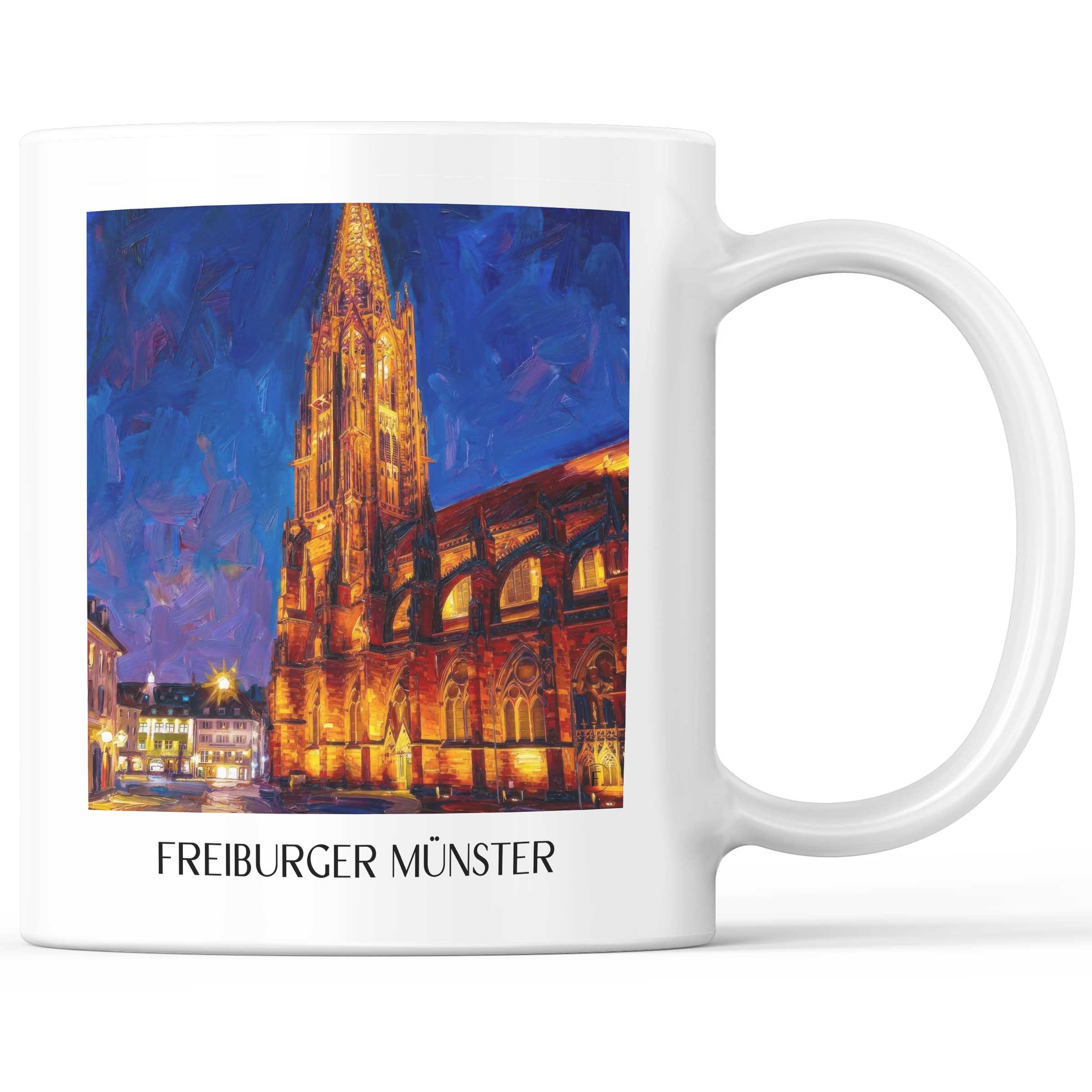 freiburger-münster-schwarzwald-deutschland-kaffeebecher-oil-painting-oelgemaelde