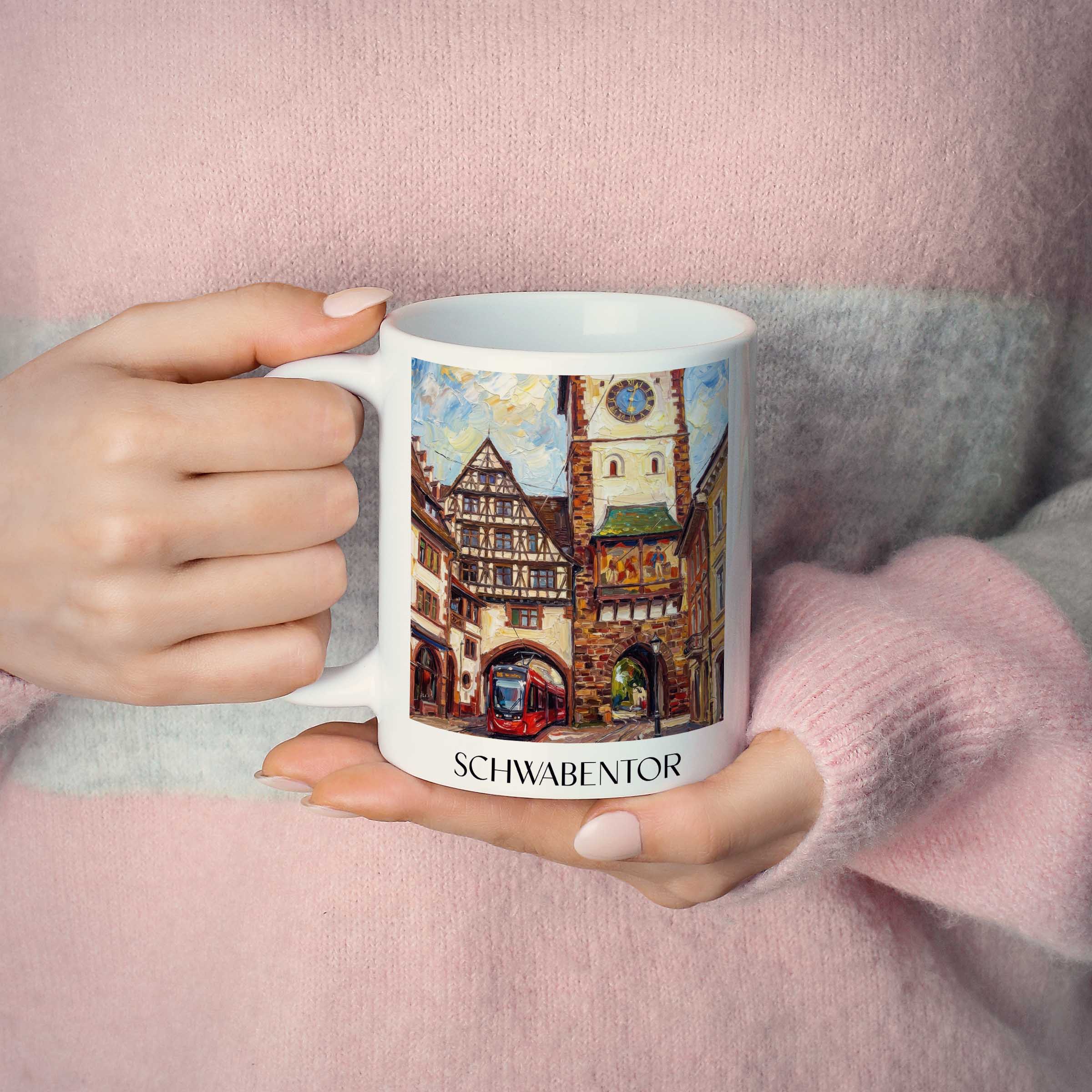 schwabentor-freiburg-deutschland-kaffeebecher-oil-painting-oelgemaelde
