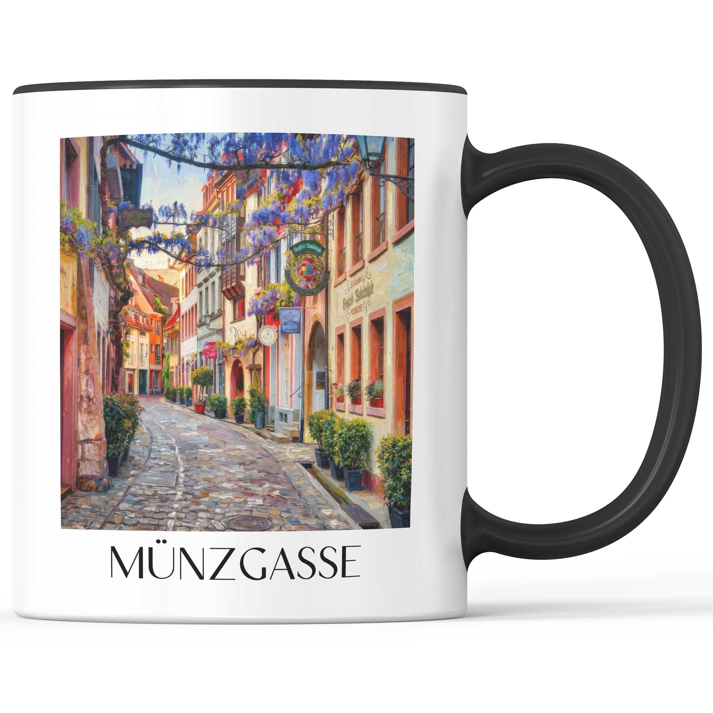 münzgasse-freiburg-deutschland-kaffeebecher-oil-painting-oelgemaelde