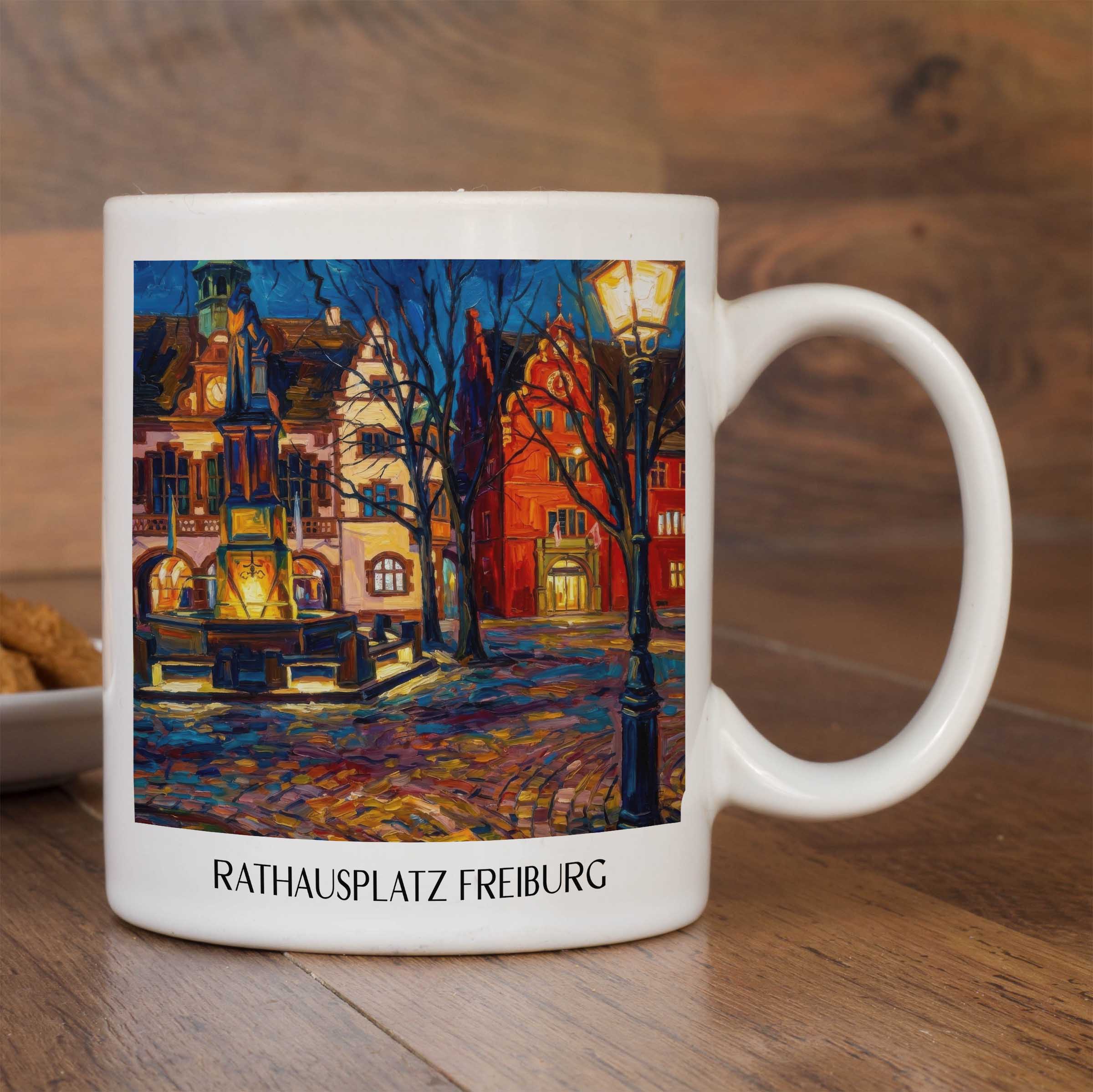 rathausplatz-freiburg-deutschland-kaffeebecher-oil-painting-oelgemaelde