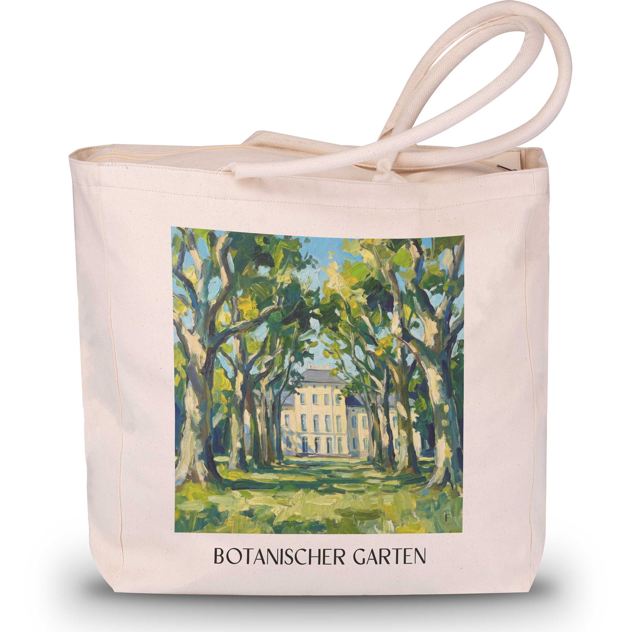 botanischer-garten-krefeld-deutschland-einkaufstasche-oil-painting-oelgemaelde