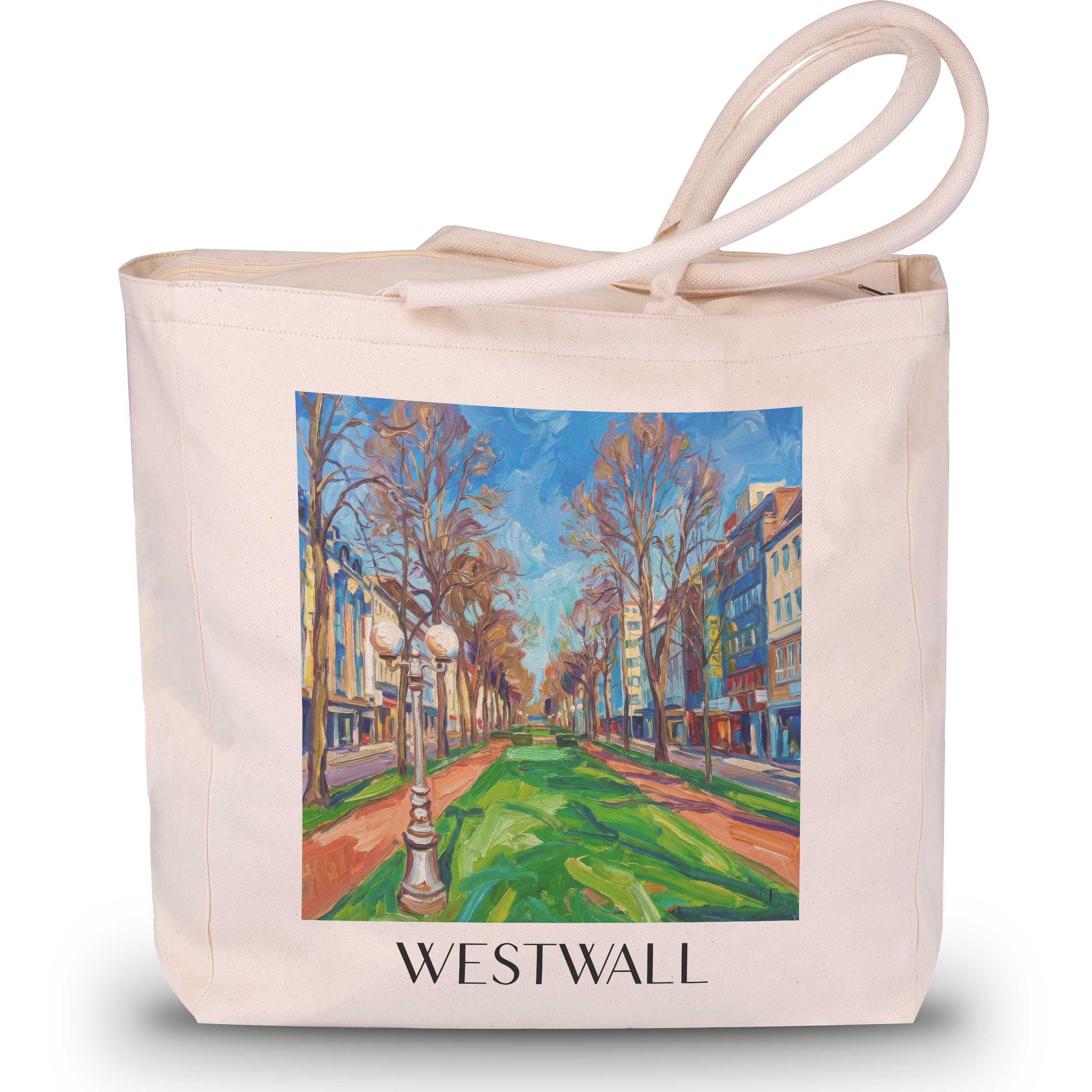 westwall-krefeld-deutschland-einkaufstasche-oil-painting-oelgemaelde