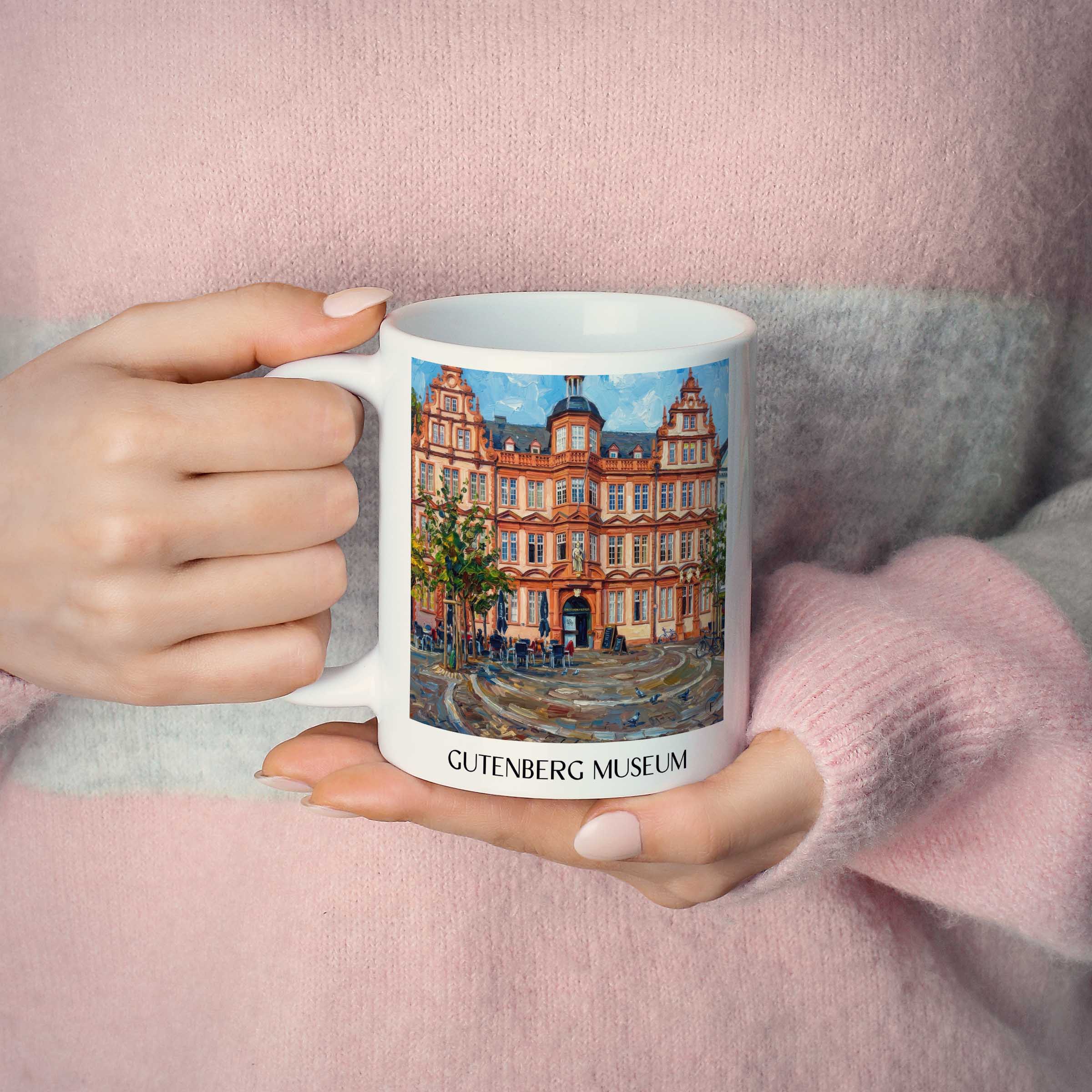 gutenberg-museum-mainz-deutschland-kaffeebecher-oil-painting-oelgemaelde
