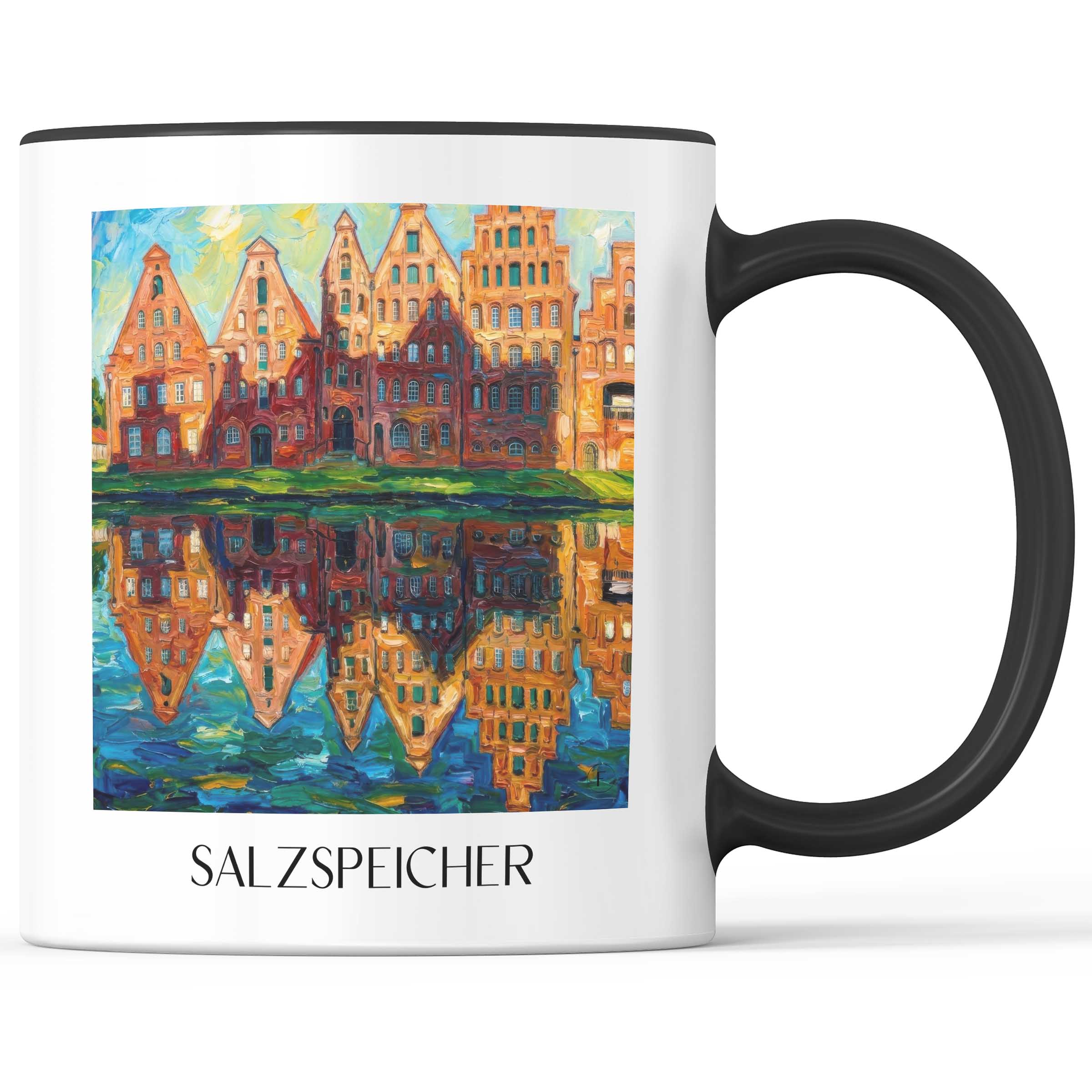 salzspeicher-lübeck-deutschland-kaffeebecher-oil-painting-oelgemaelde