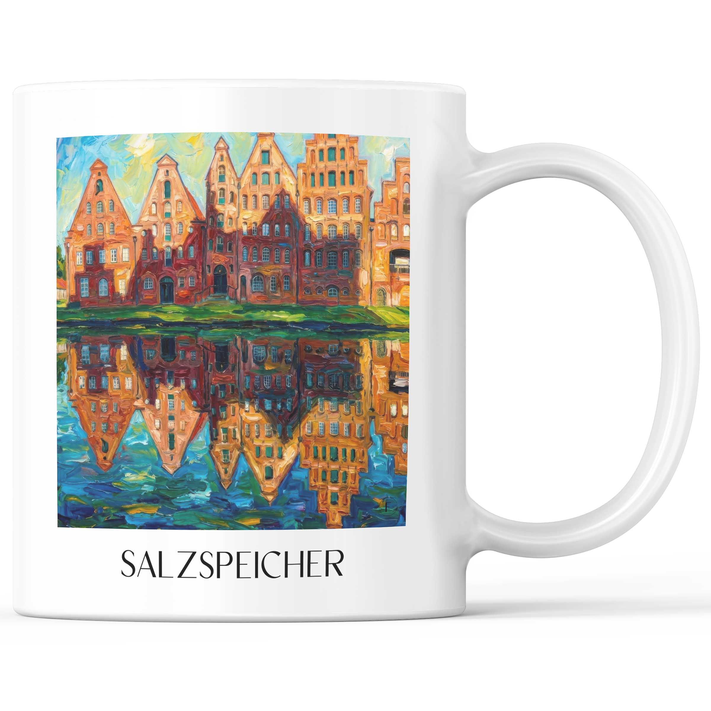 salzspeicher-lübeck-deutschland-kaffeebecher-oil-painting-oelgemaelde