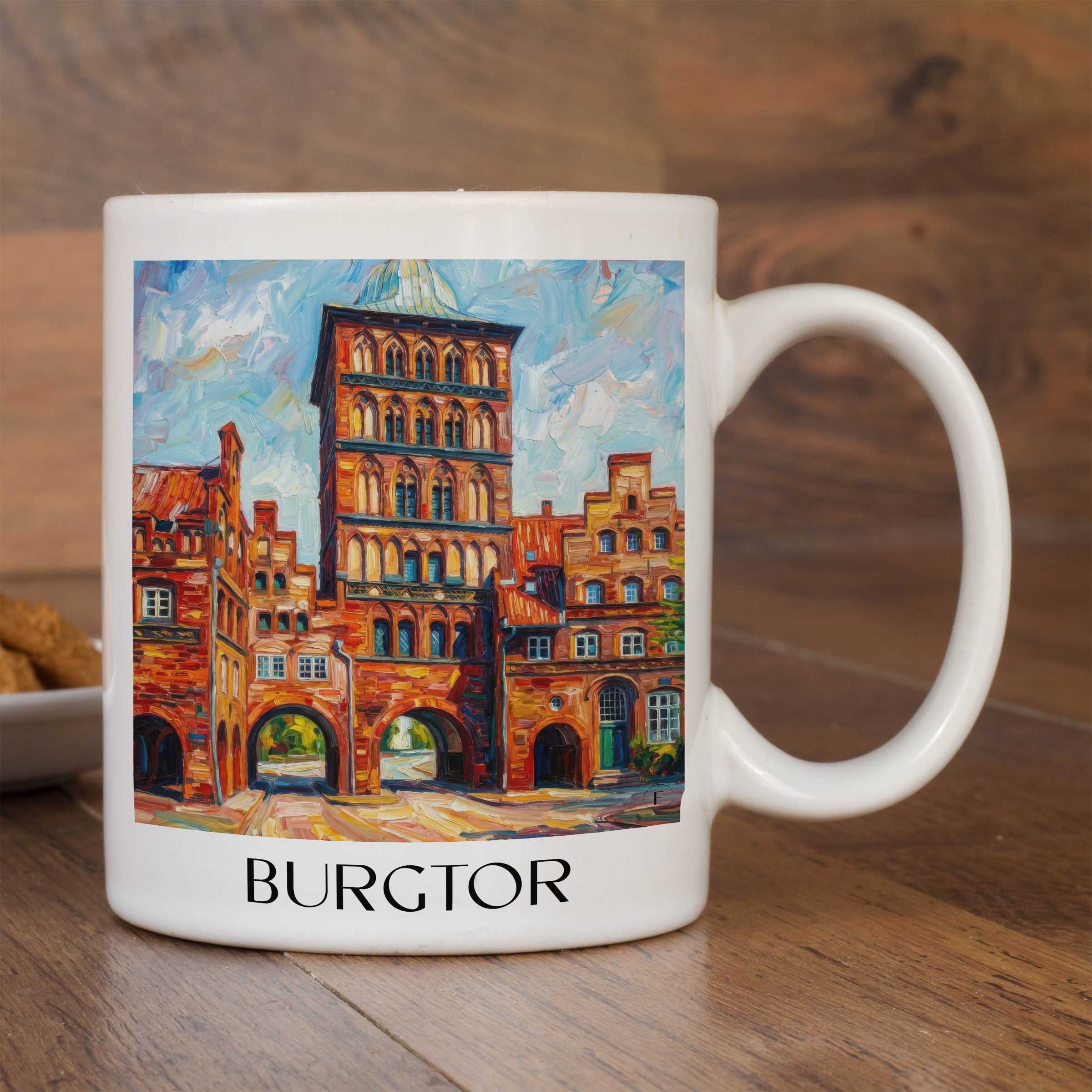 burgtor-lübeck-deutschland-kaffeebecher-oil-painting-oelgemaelde