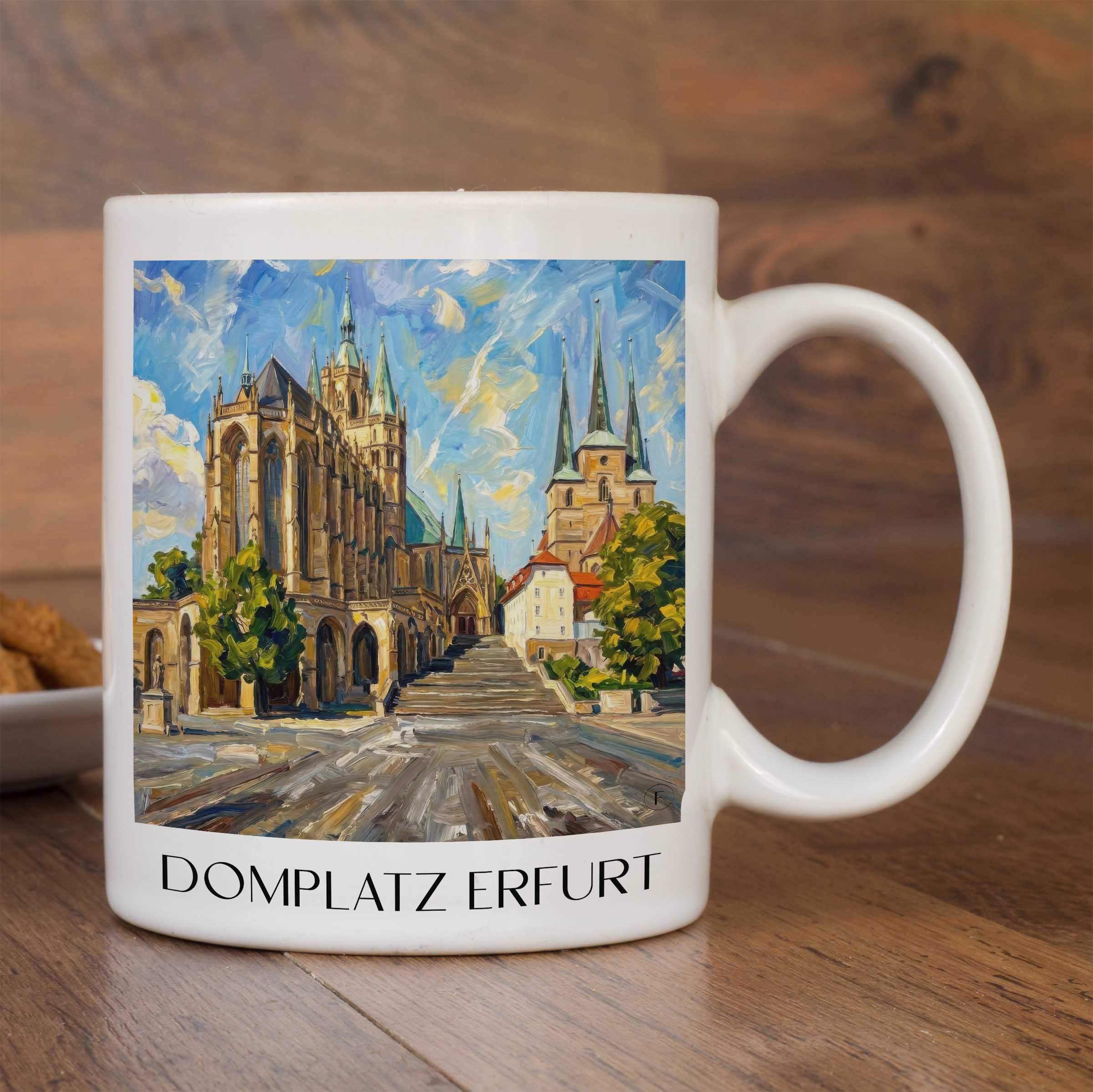 domplatz-erfurt-deutschland-kaffeebecher-oil-painting-oelgemaelde
