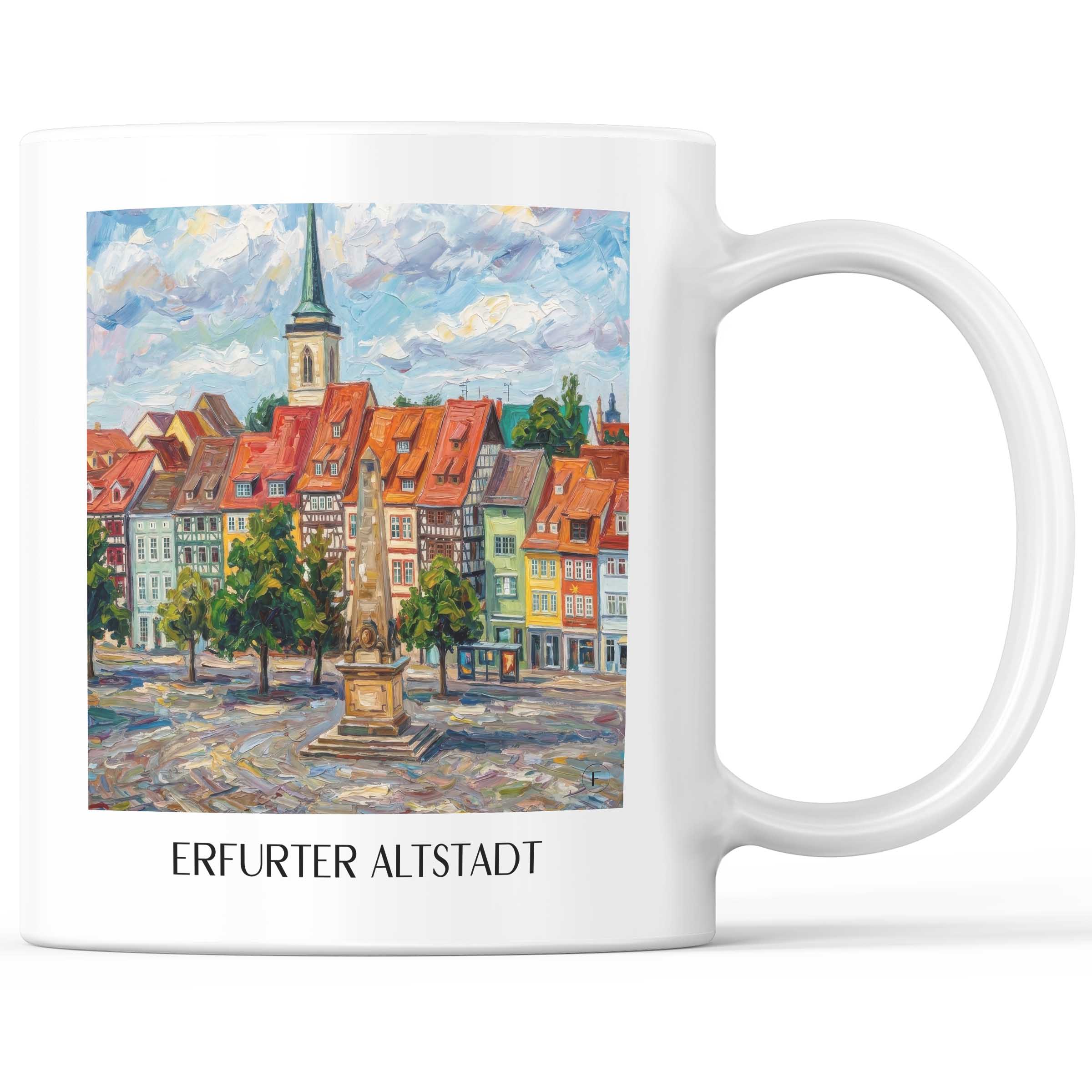 altstadt-erfurt-deutschland-kaffeebecher-oil-painting-oelgemaelde