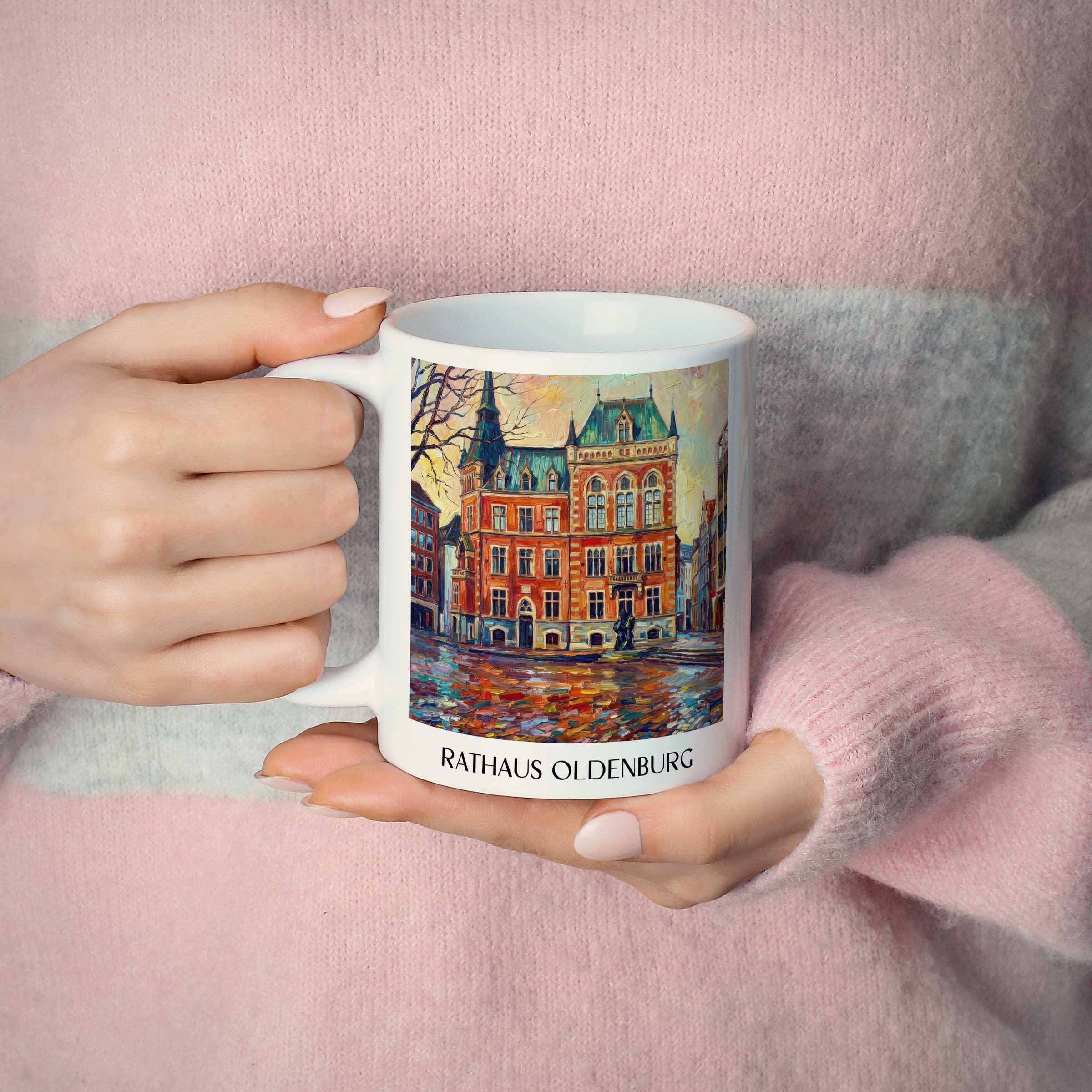 rathaus-oldenburg-deutschland-kaffeebecher-oil-painting-oelgemaelde