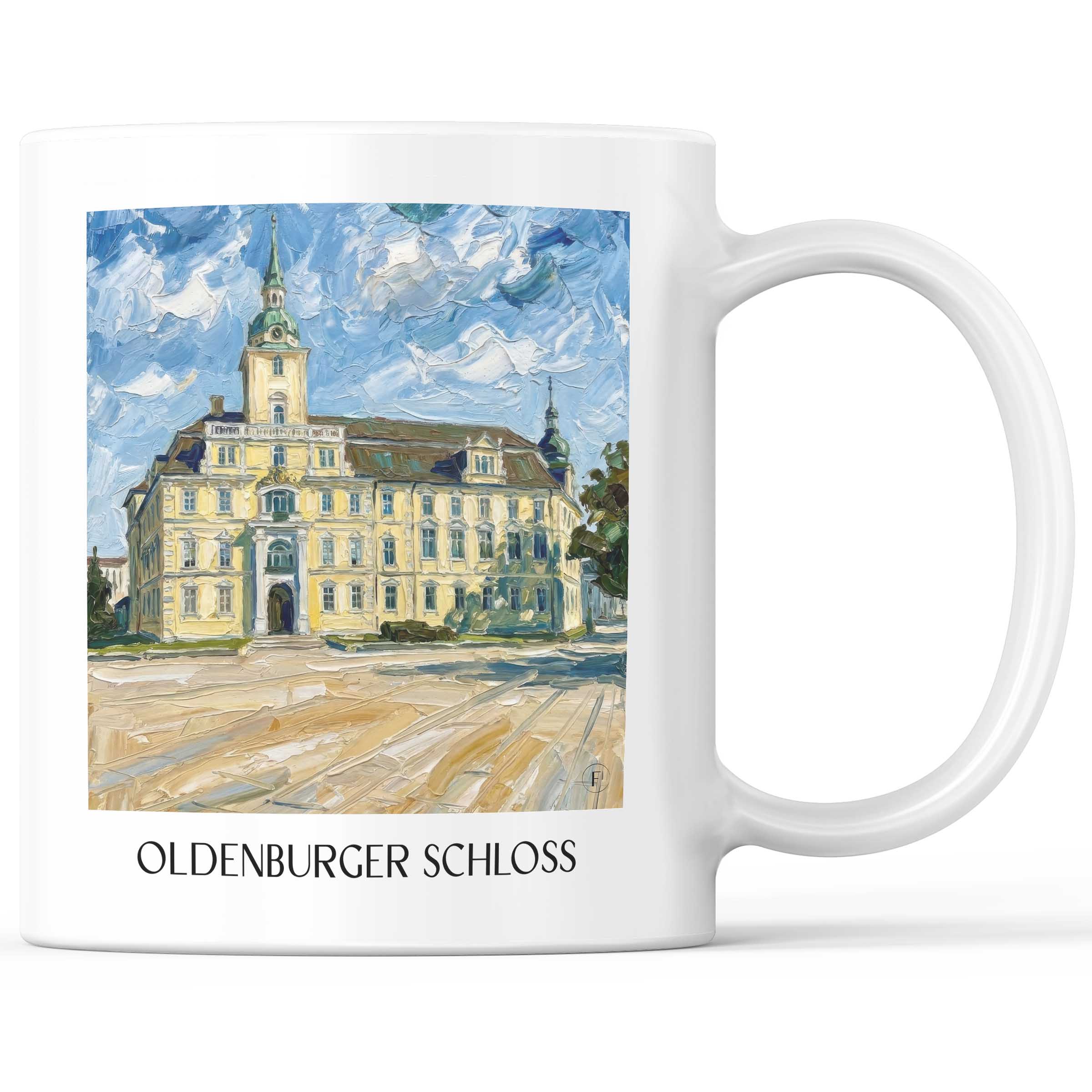 oldenburger-schloss-niedersachsen-deutschland-kaffeebecher-oil-painting-oelgemaelde