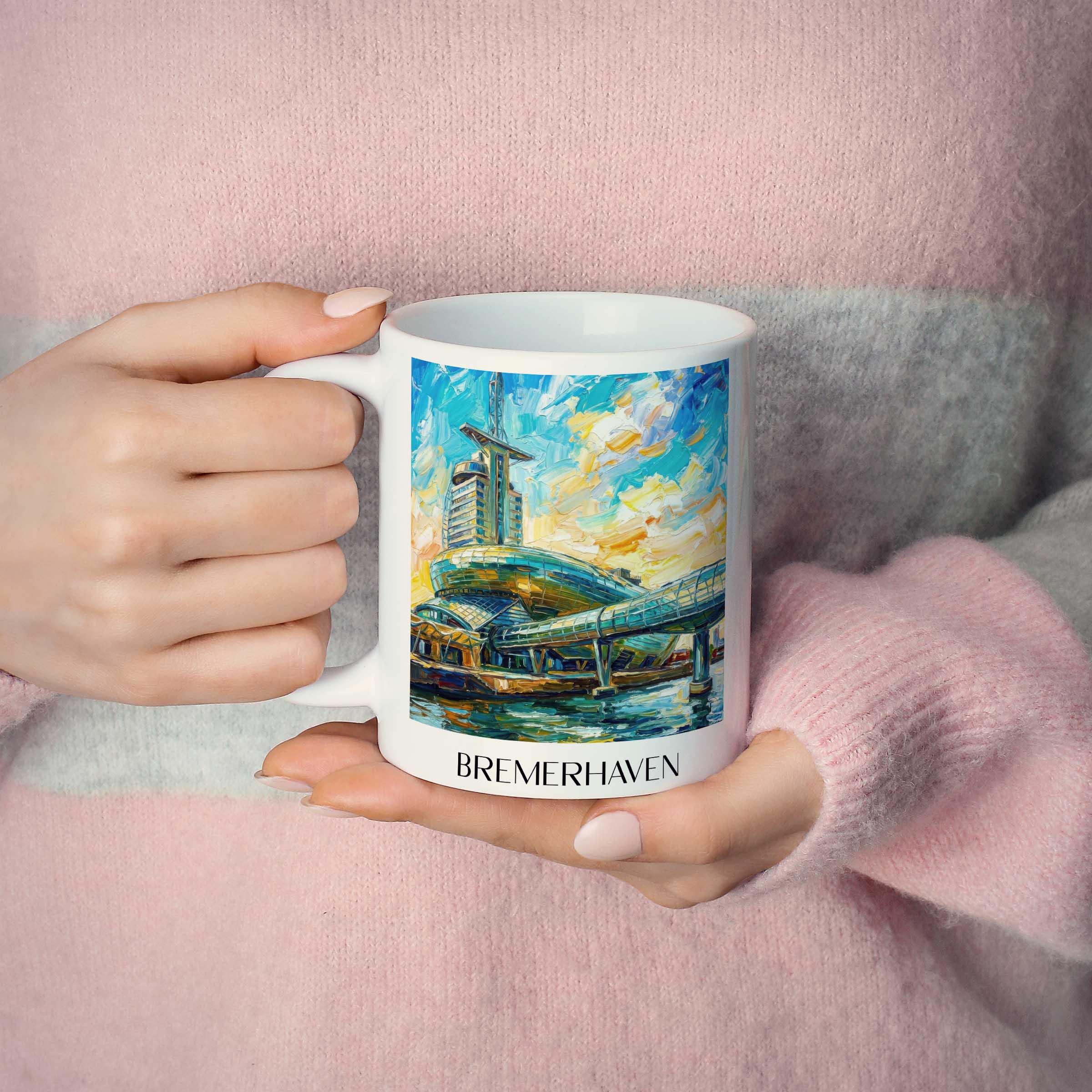 bremerhaven-bremen-deutschland-kaffeebecher-oil-painting-oelgemaelde