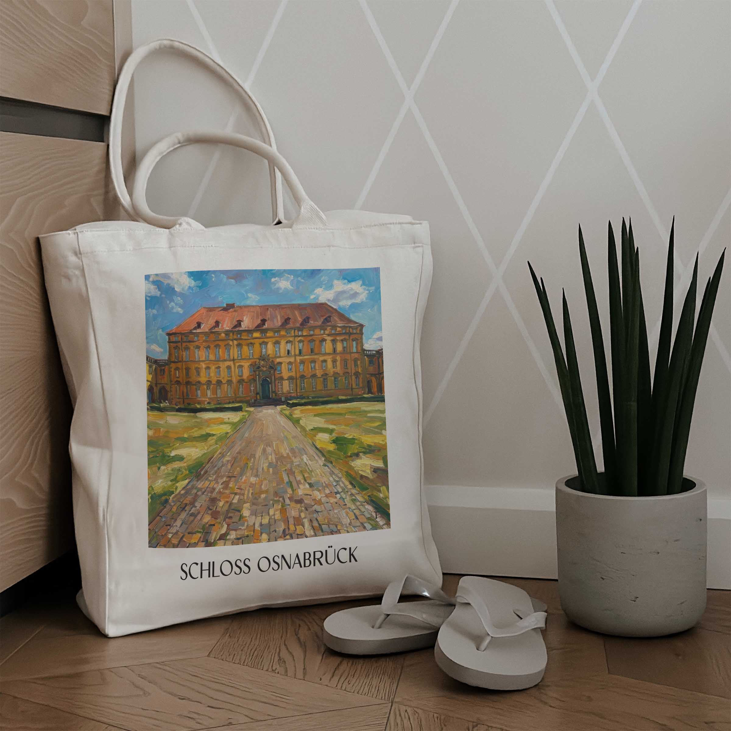schloss-osnabrück-niedersachsen-deutschland-einkaufstasche-oil-painting-oelgemaelde