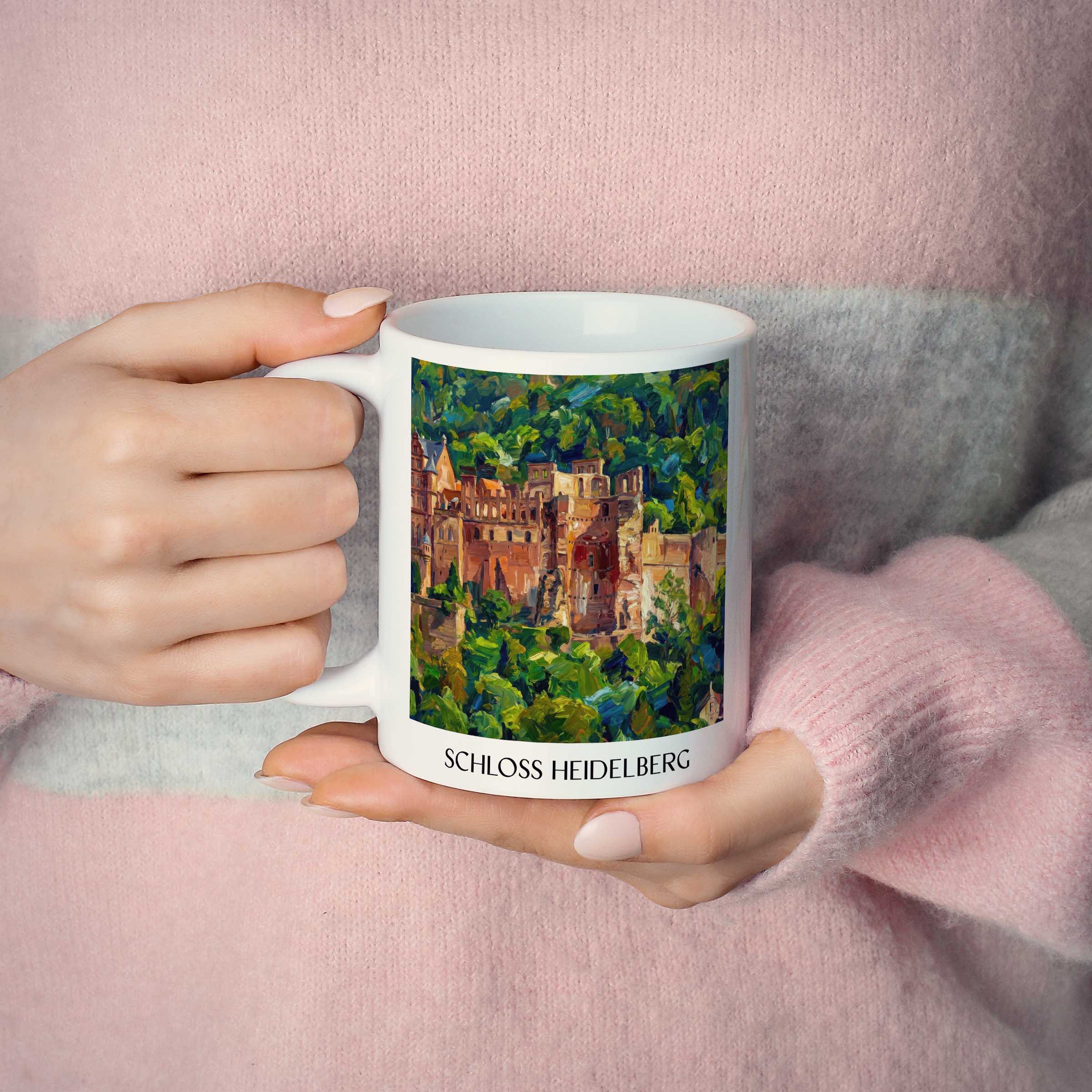 schloss-heidelberg-baden-württemberg-deutschland-kaffeebecher-oil-painting-oelgemaelde