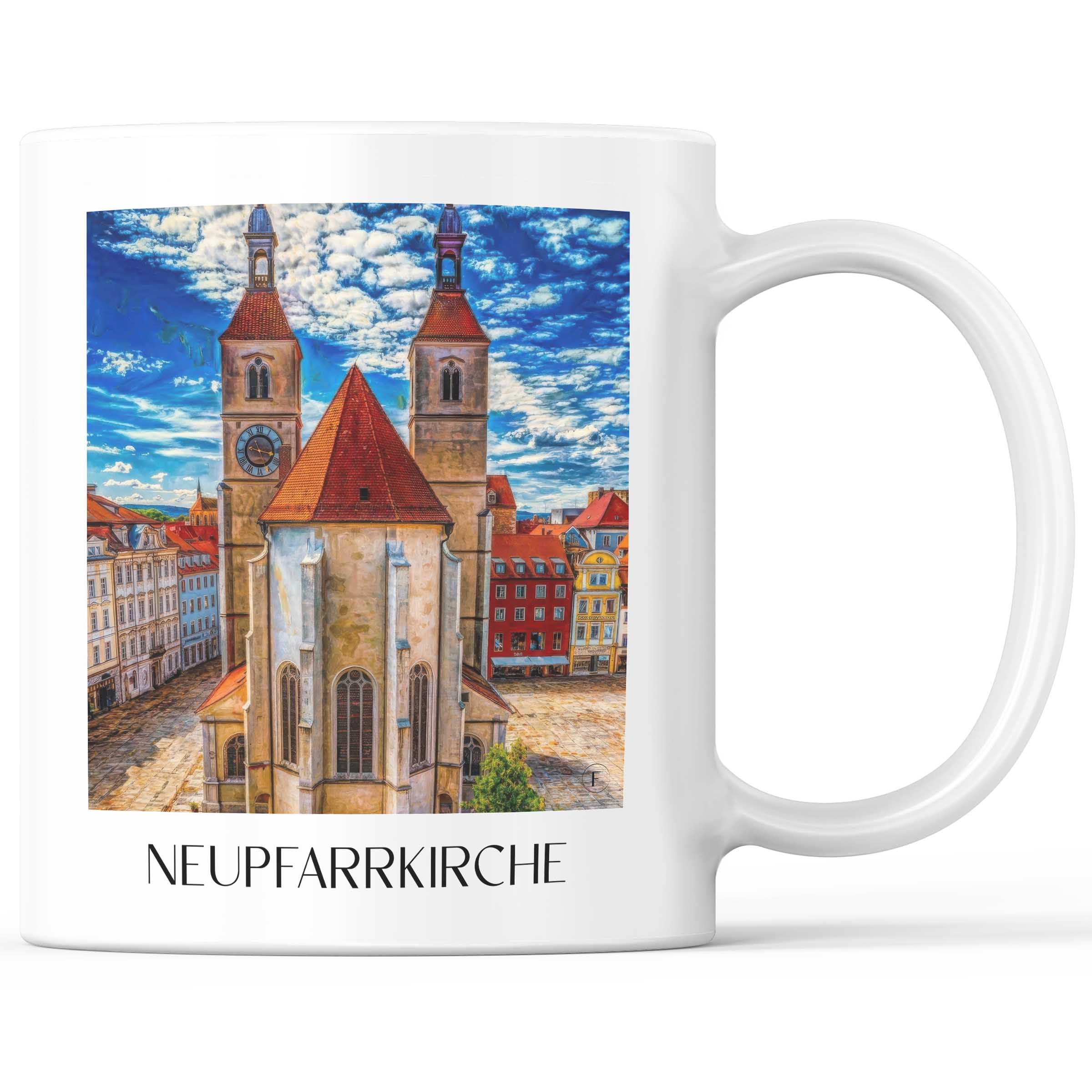 neupfarrkirche-regensburg-deutschland-kaffeebecher-oil-painting-oelgemaelde
